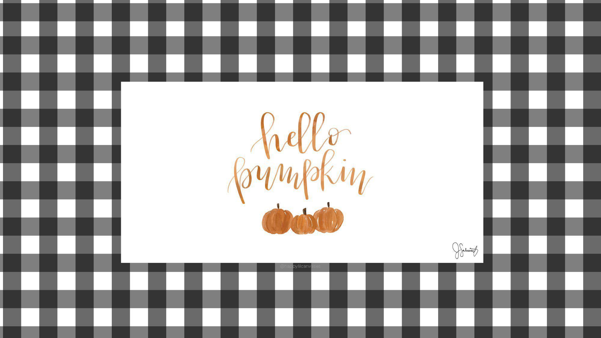 2000x1125 Cute Fall Desktop Background Desktop Wallpaper Pumpkin Calligraphy Autumn Computer Scree. Desktop wallpaper fall, Halloween desktop wallpaper, Cute fall wallpaper
