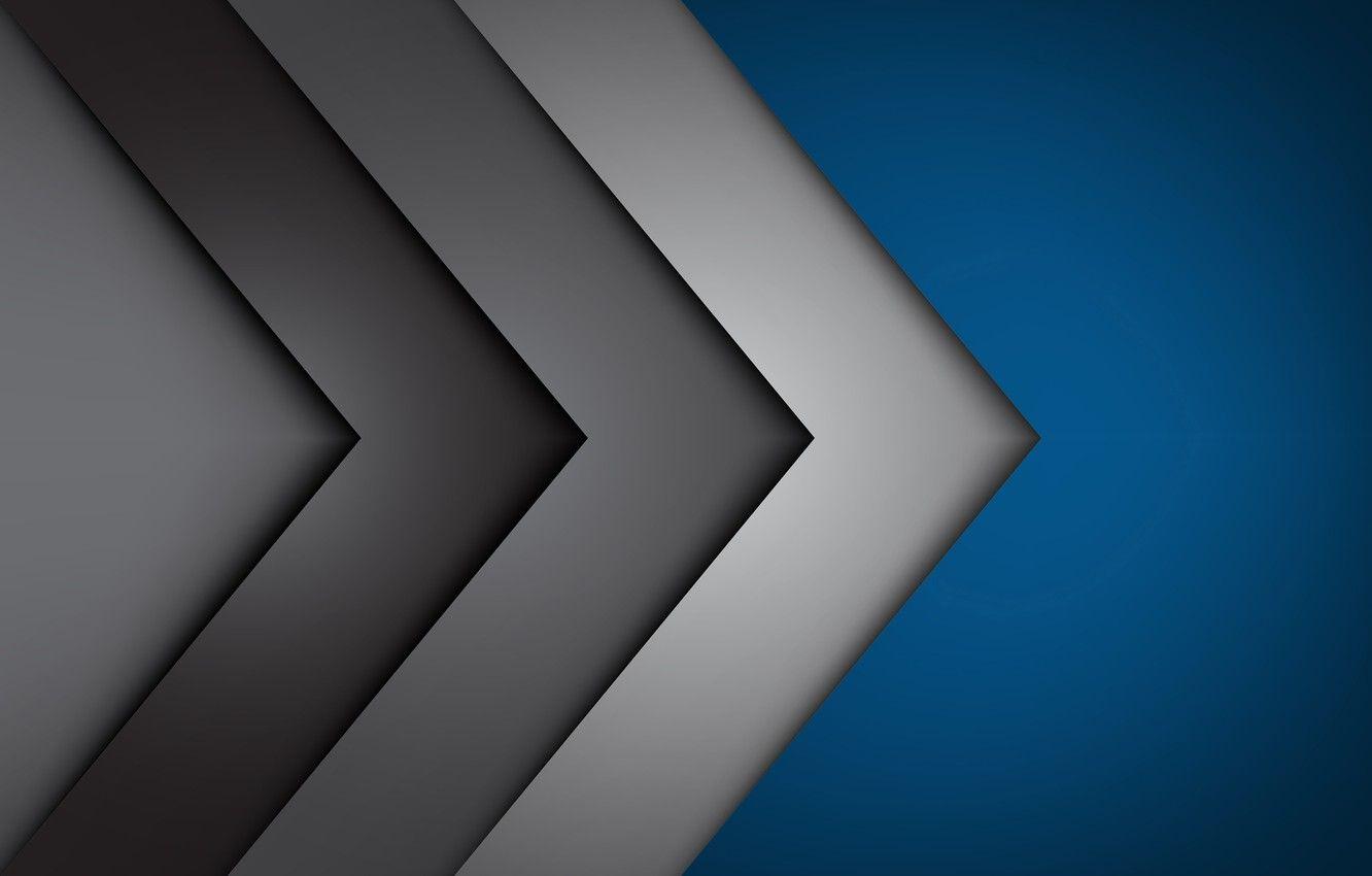 1332x850 Wallpaper line, background, corners, abstract, blue, lines, fon, gray, corners image for desktop, section абстракции