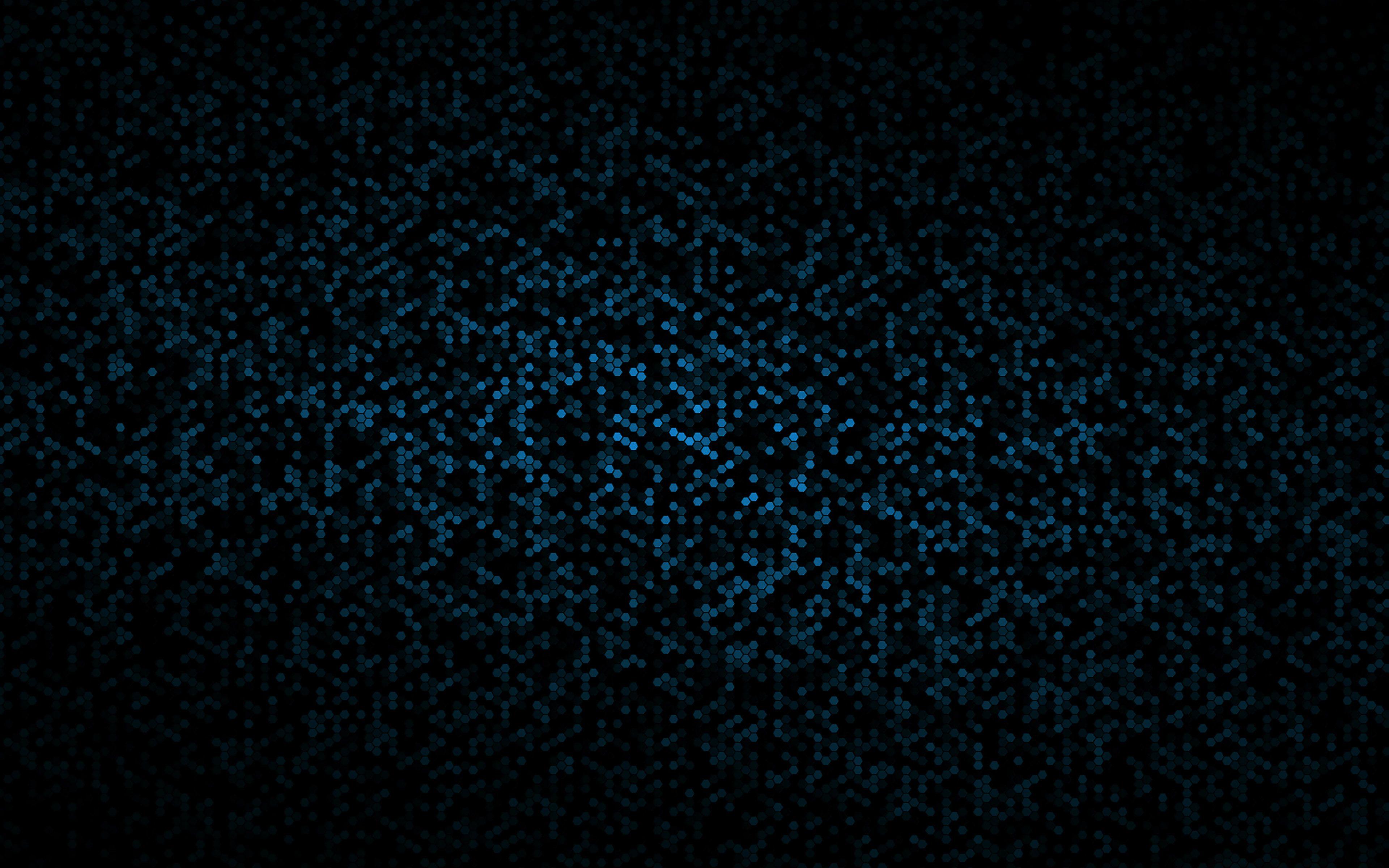 3840x2400 wallpaper for desktop, laptop. dots pattern black and blue abstract