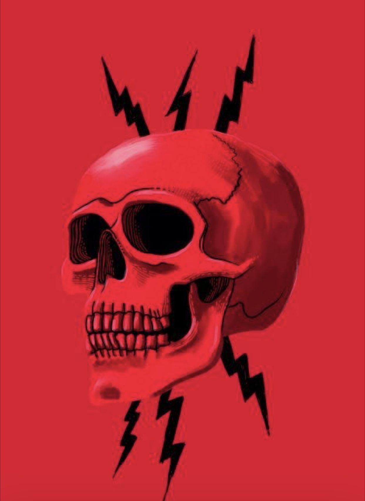 1242x1704 red 1. Skull wallpaper, Skull wallpaper iphone, HD skull wallpaper