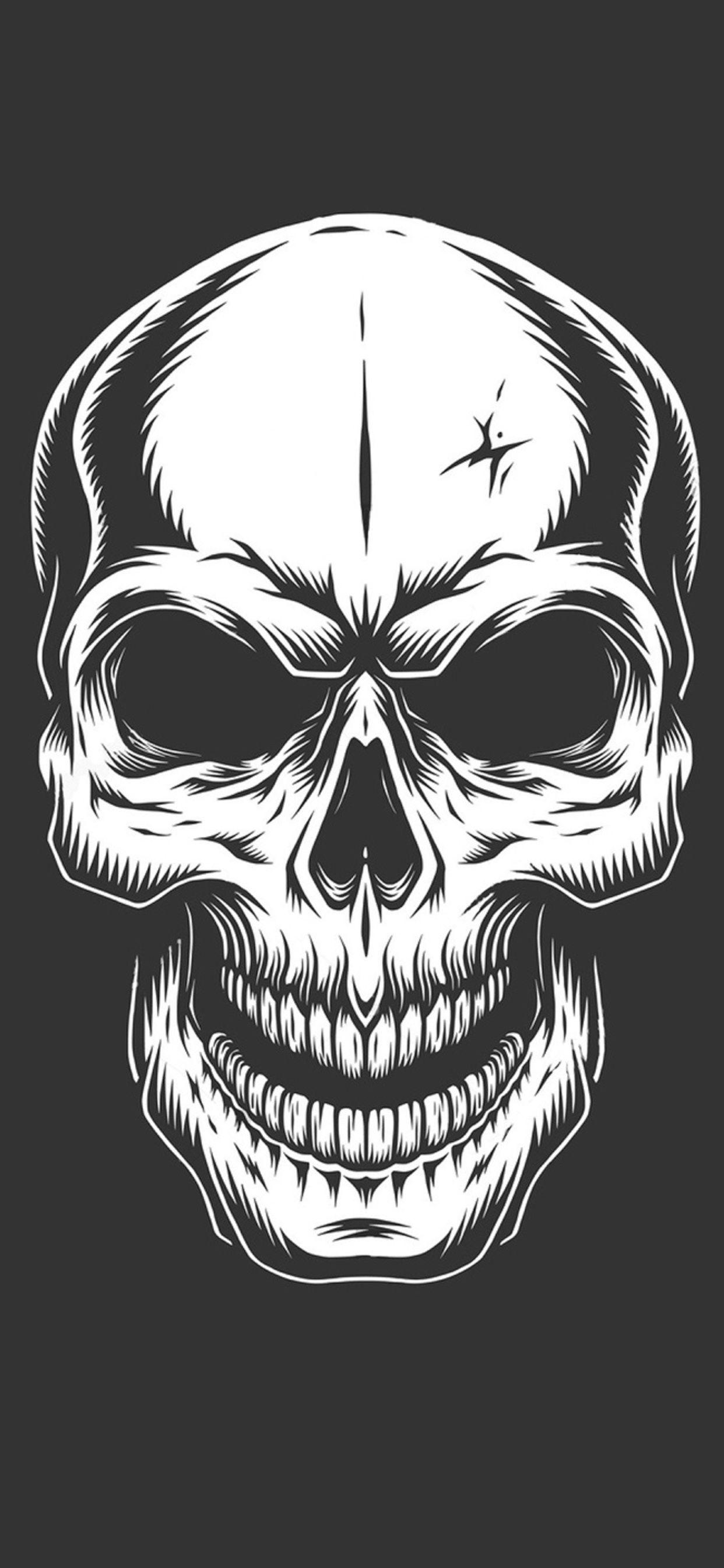 1242x2688 Skull Dark HD iPhone XS MAX HD 4k Wallpaper, Image, Background, Photo and Picture