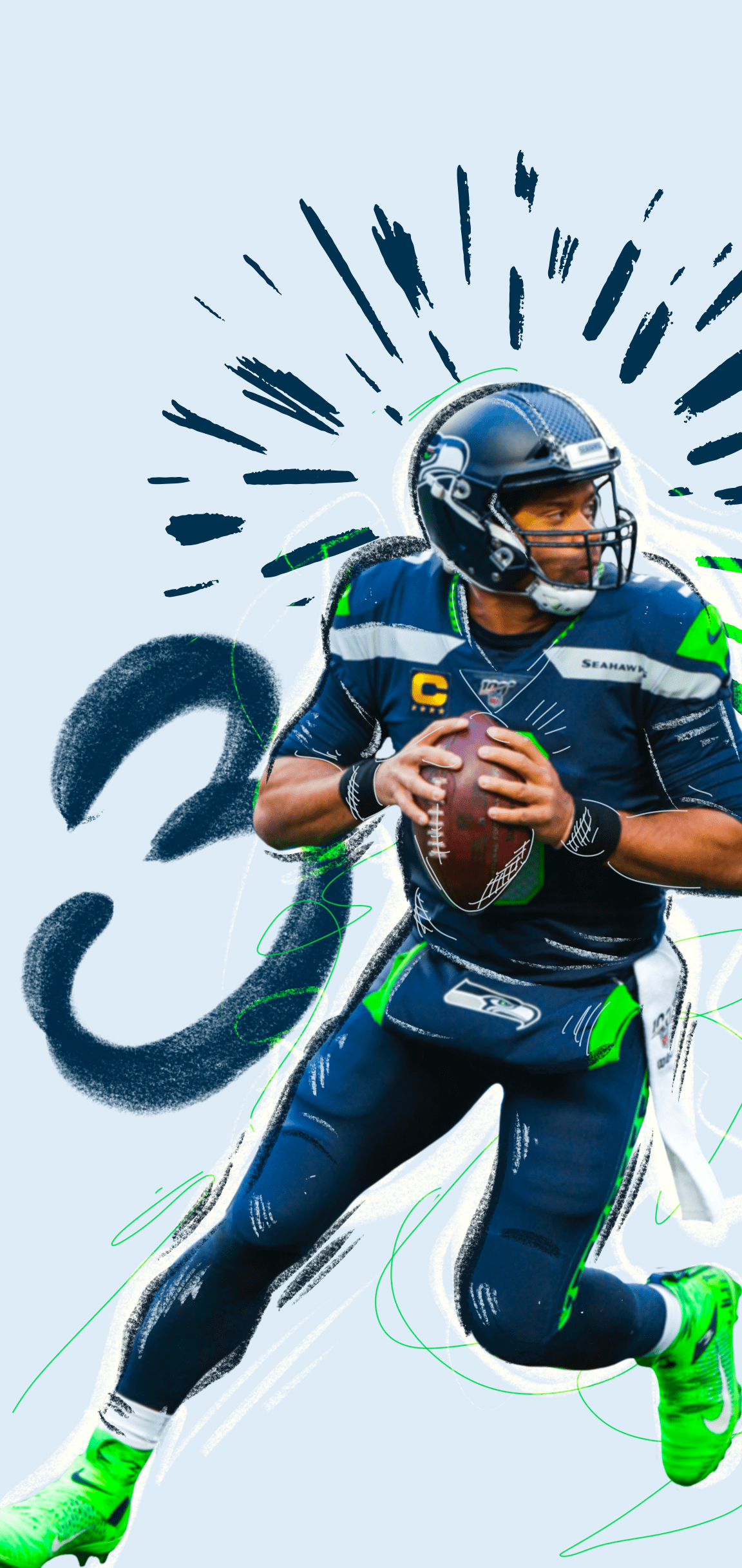 1152x2436 Seahawks Mobile Wallpaper