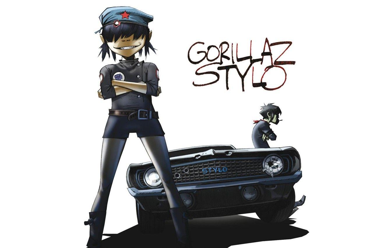 1332x850 Wallpaper machine, music, group, Chevrolet, Camaro, gorillaz, noodle, Gorillaz, stylo, Readers. image for desktop, section музыка