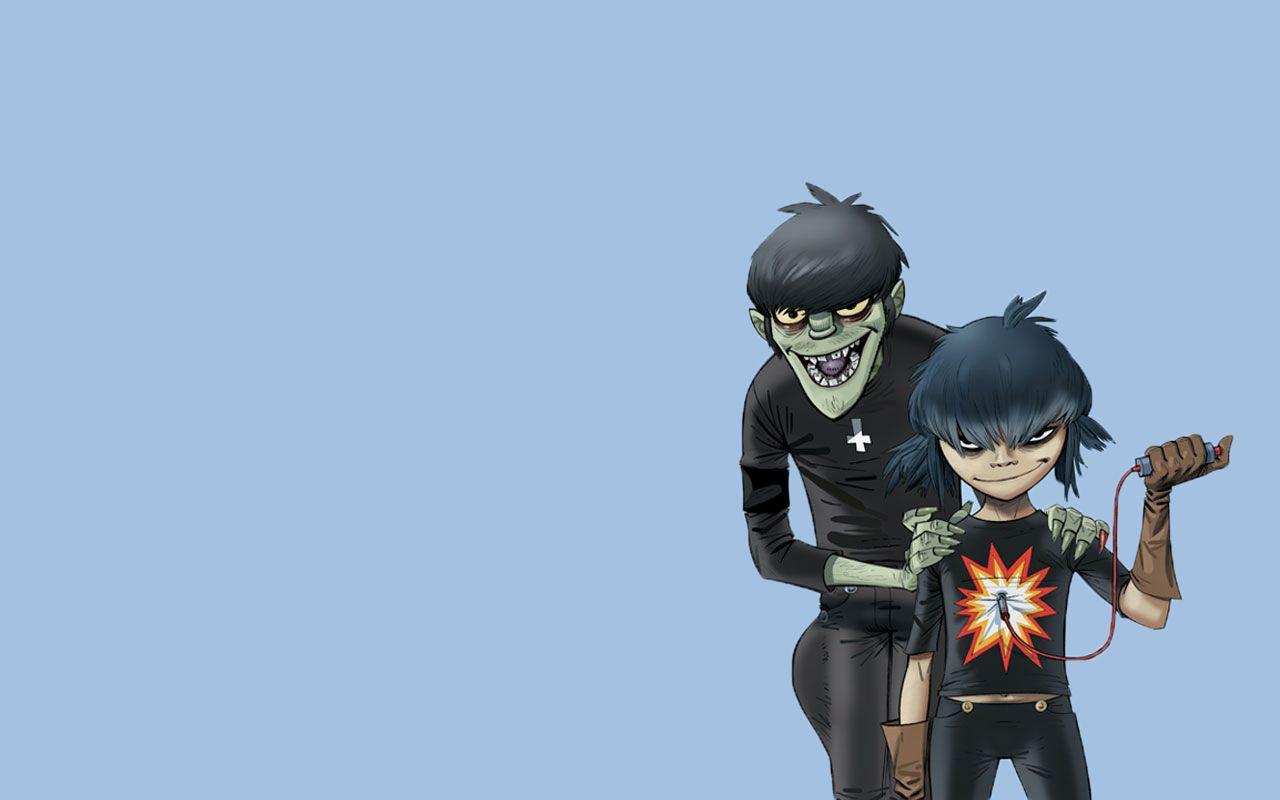 1280x800 Murdoc and Cyborg Noodle