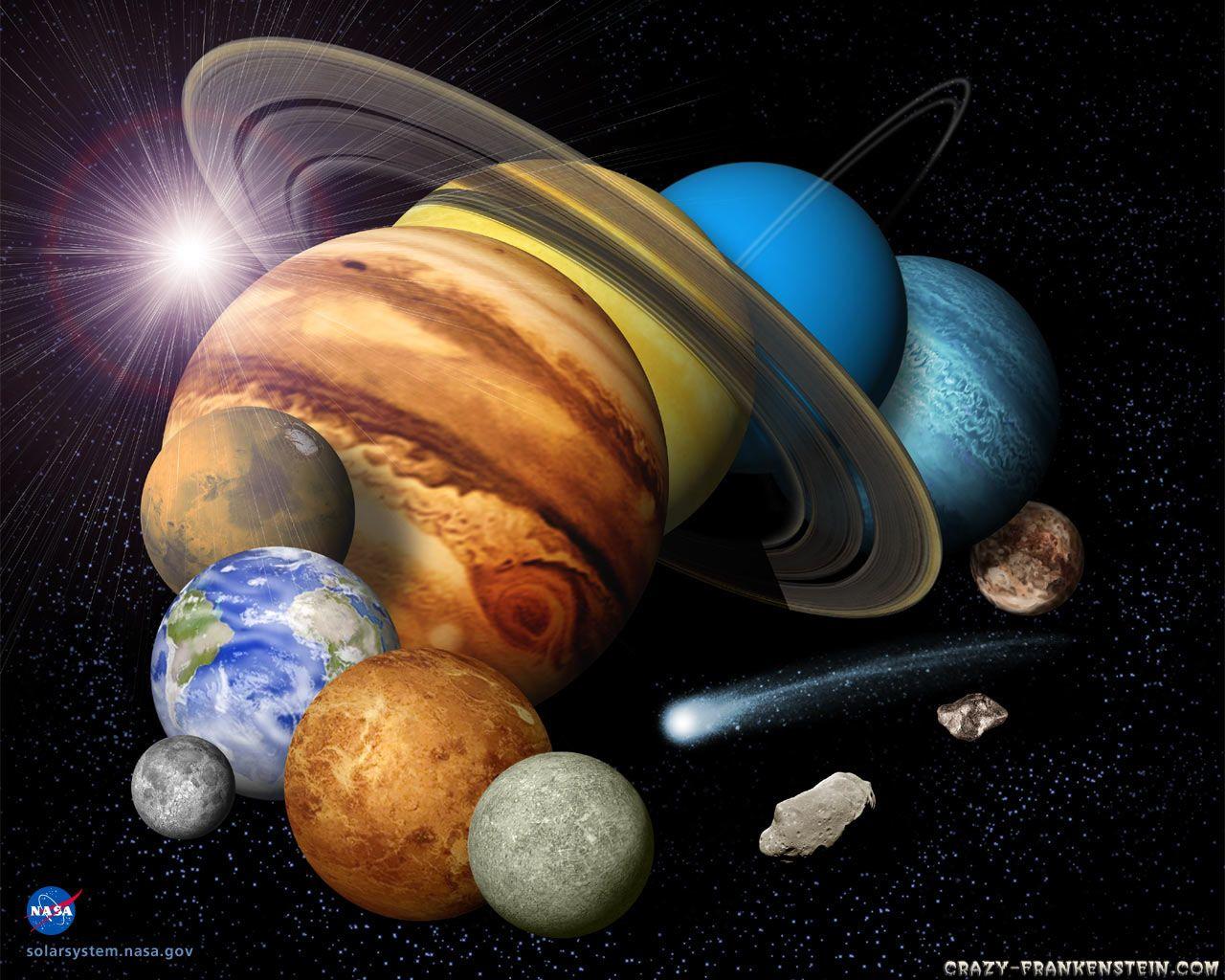1280x1024 Planets wallpaper