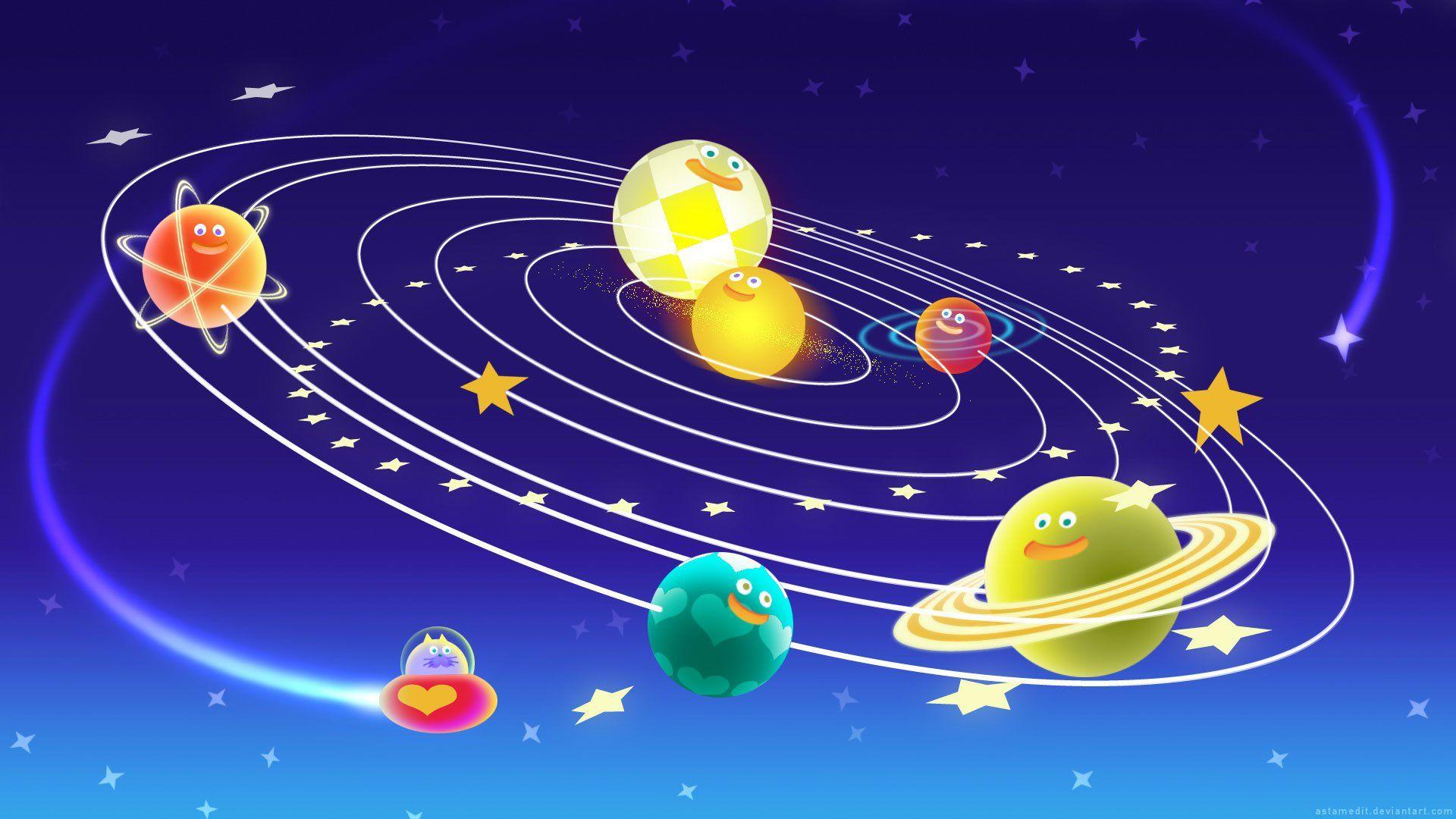 1920x1080 Solar System Funny