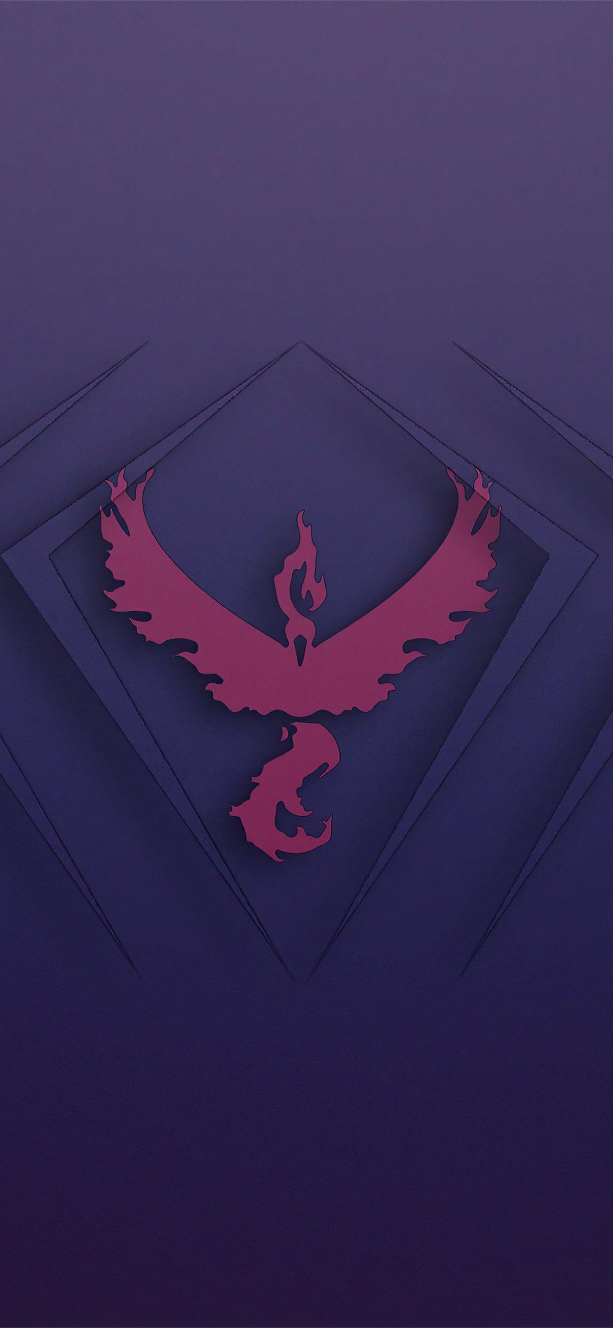 1242x2688 phoenix pokemon logo 4k iPhone 11 Wallpaper Free Download