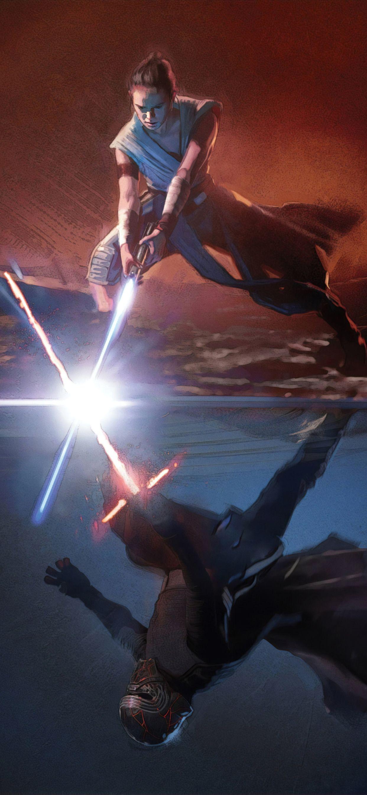 1242x2688 Star Wars: The Rise Of Skywalker Phone Wallpaper