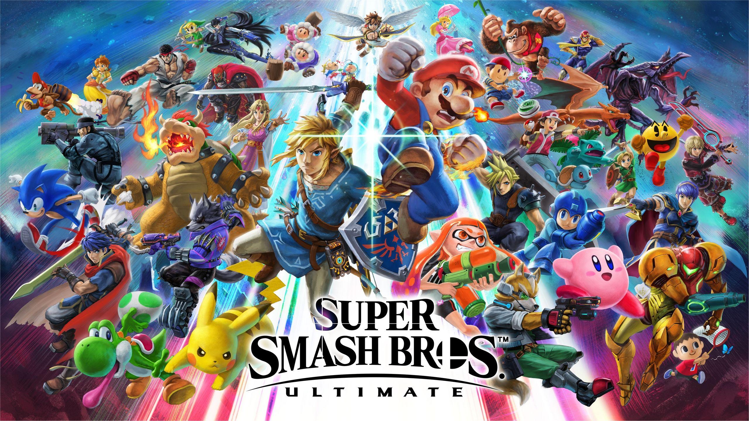 2560x1440 Super Smash Bros. Ultimate, Super Smash Brothers, video games, Nintendo, video game artx1440 Wallpaper