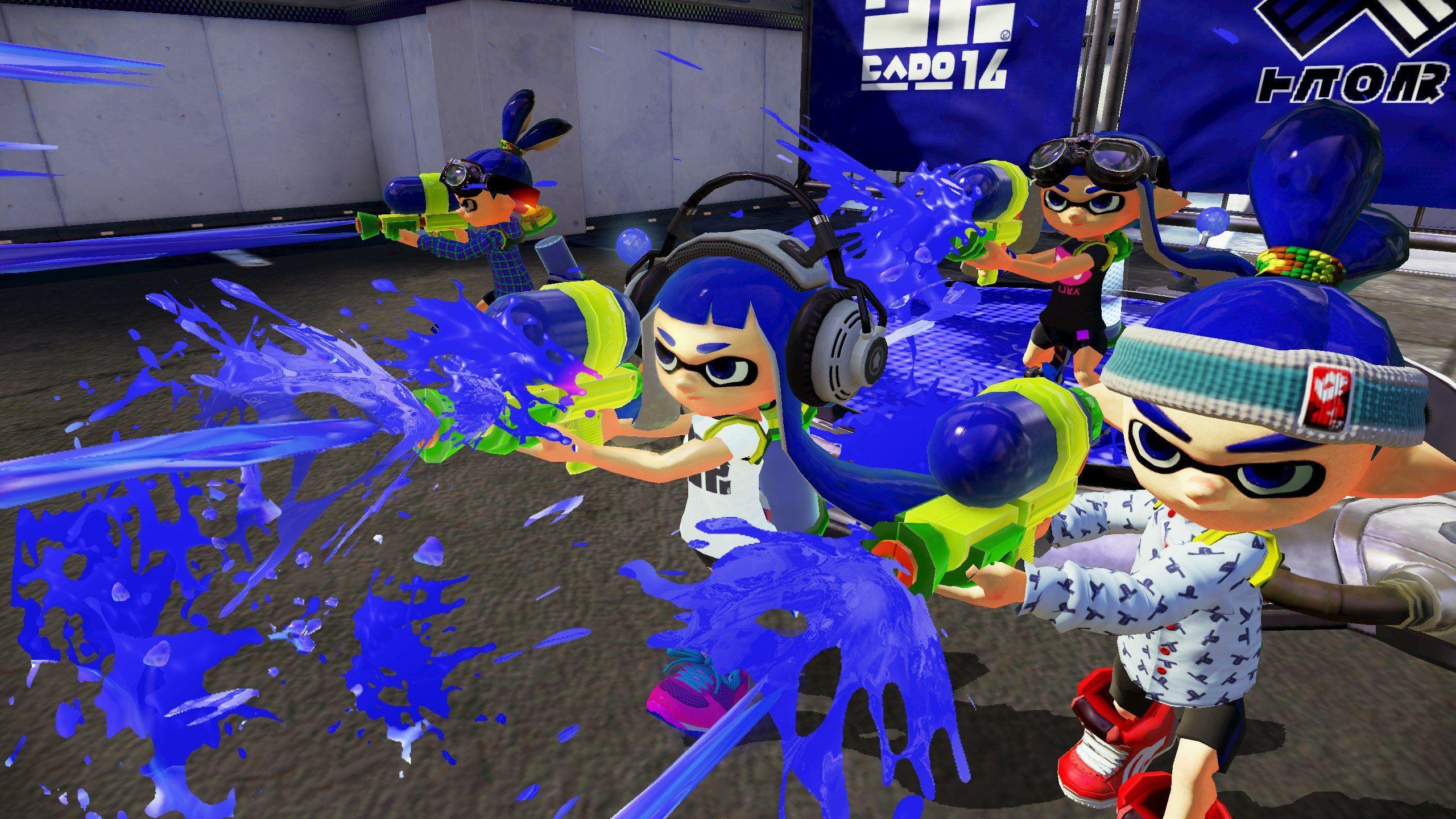 2560x1440 SPLATOON nintendo shooter family action (6) wallpaperx1440
