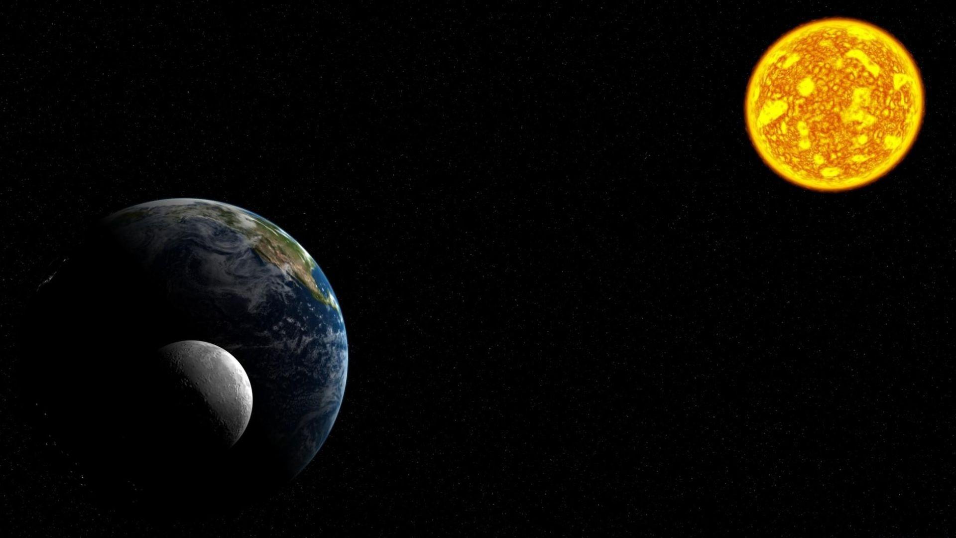 1920x1080 Download Wallpaper 1920x1080 solar system, planets, moon, earth, sun