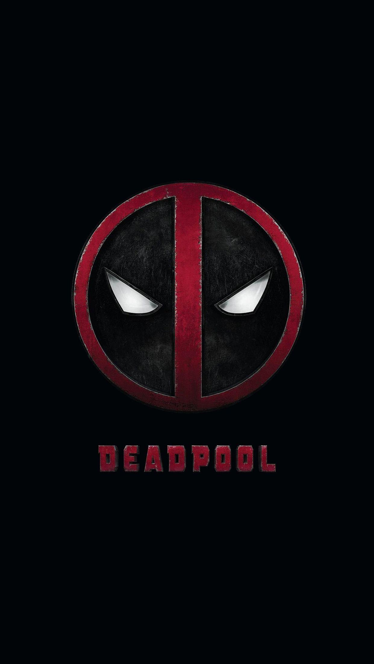 1242x2208 Deadpool Logo Wallpaper