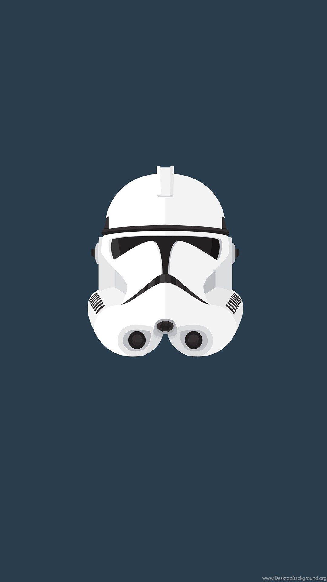 1080x1920 Stormtrooper, Star Wars, Minimalism, Helmet Wallpaper HD. Desktop Background