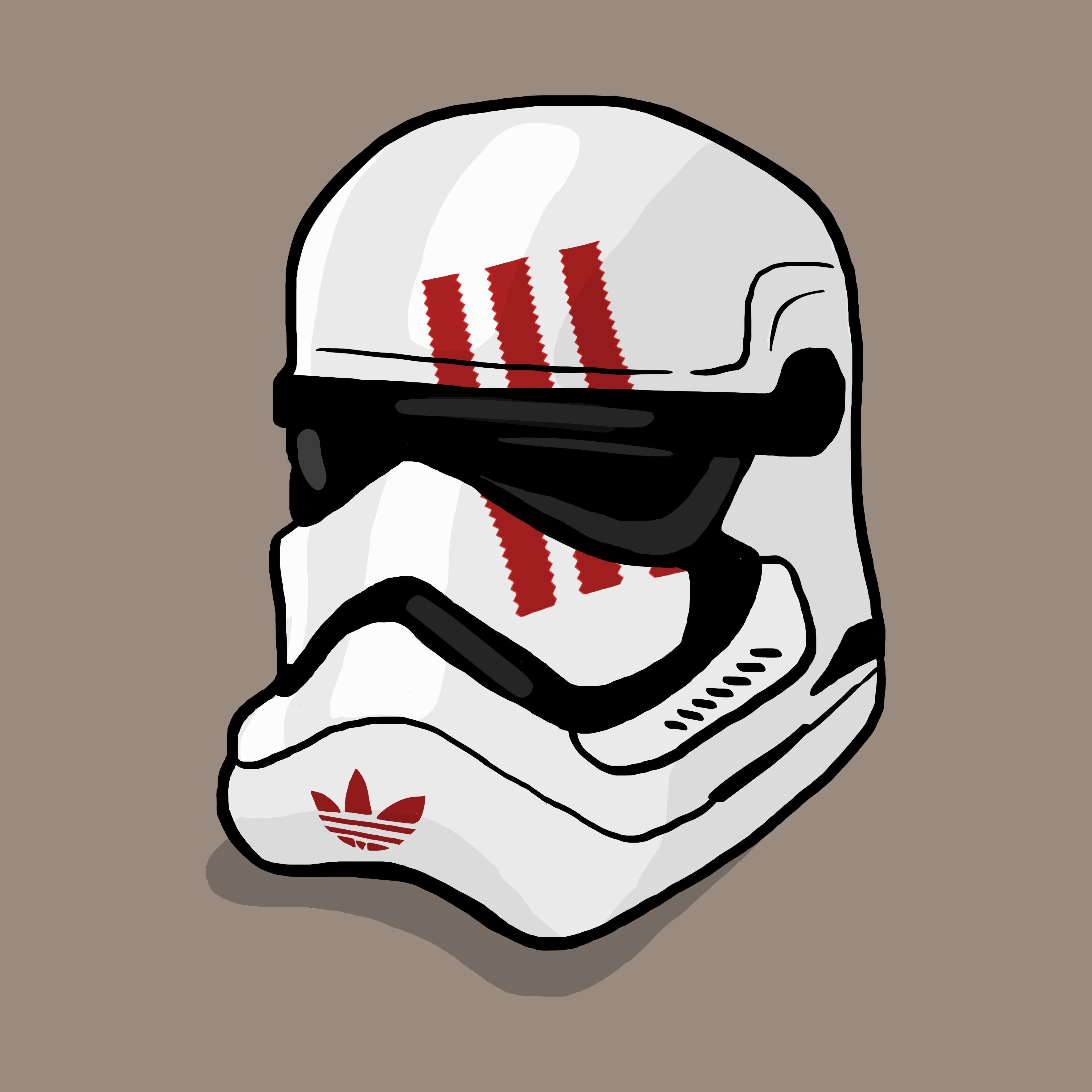 3543x3543 adidas x star wars stormtrooper helmet #daleillustration. Star wars stormtrooper, Stormtrooper helmet, Supreme wallpaper