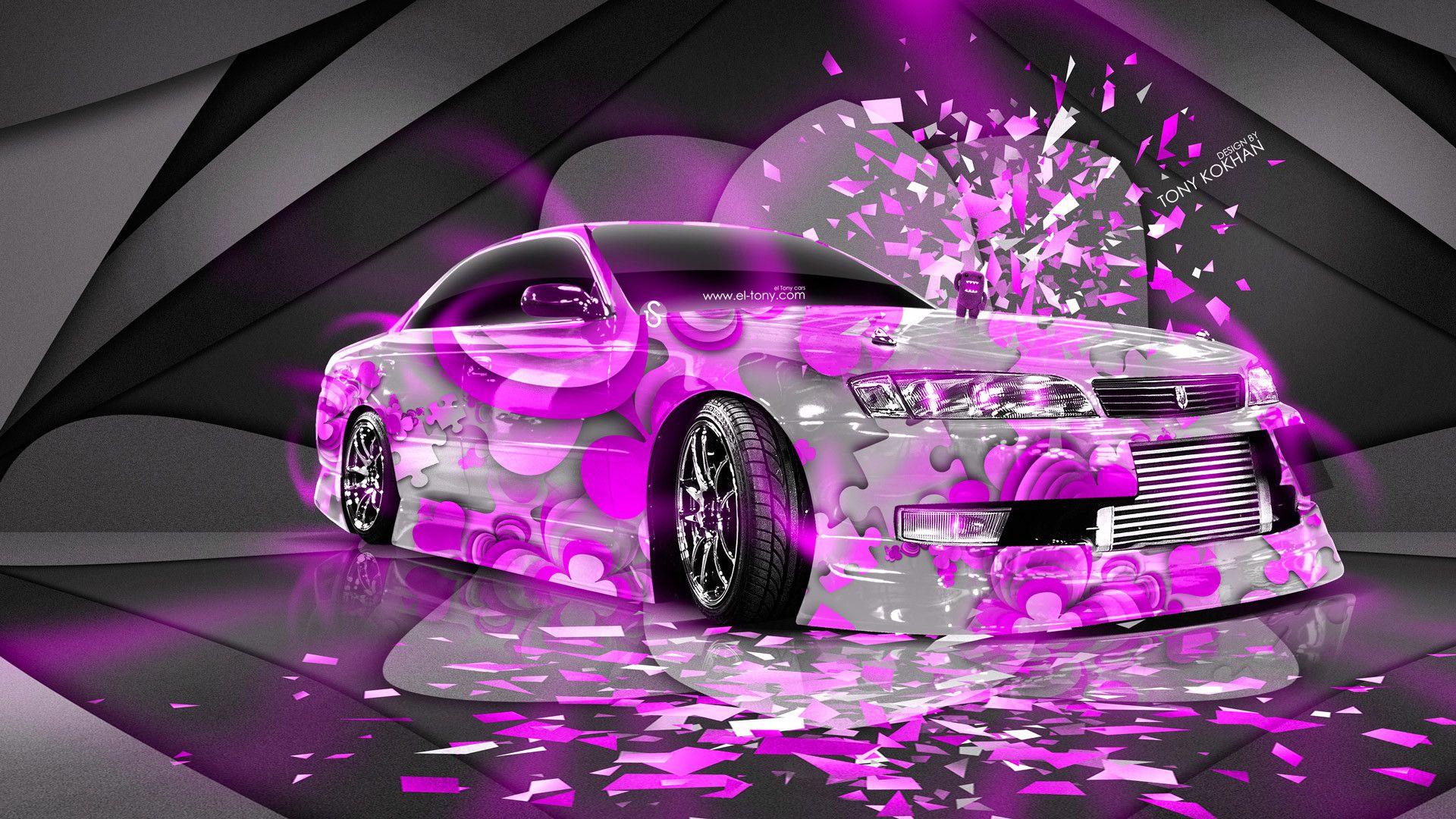 1920x1080 Pink Car Wallpaper