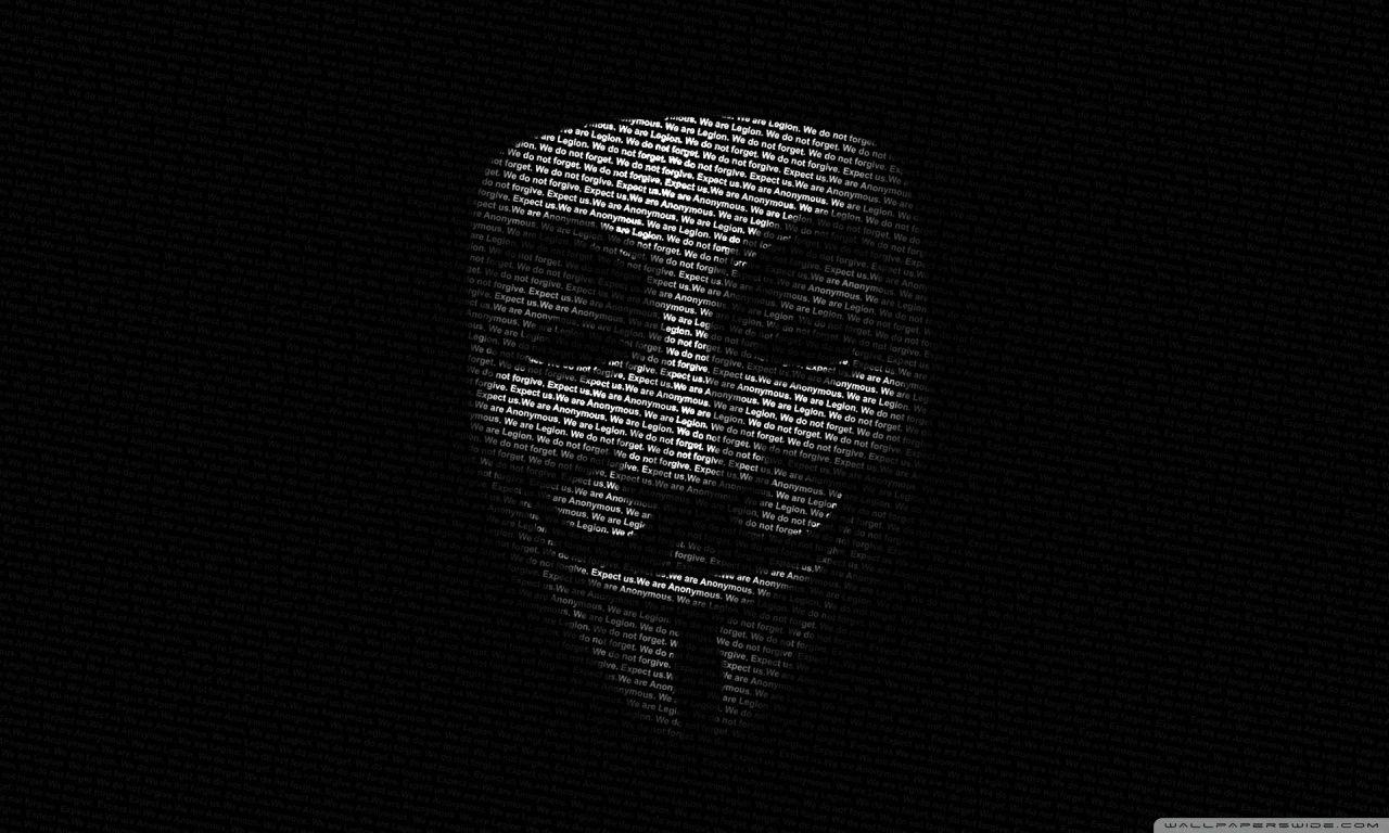 1280x768 Anonymous Mask ❤ 4K HD Desktop Wallpaper for 4K Ultra HD TV