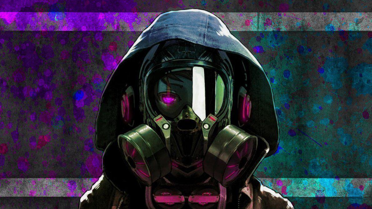 1192x670 Gas Mask Girl Wallpaper