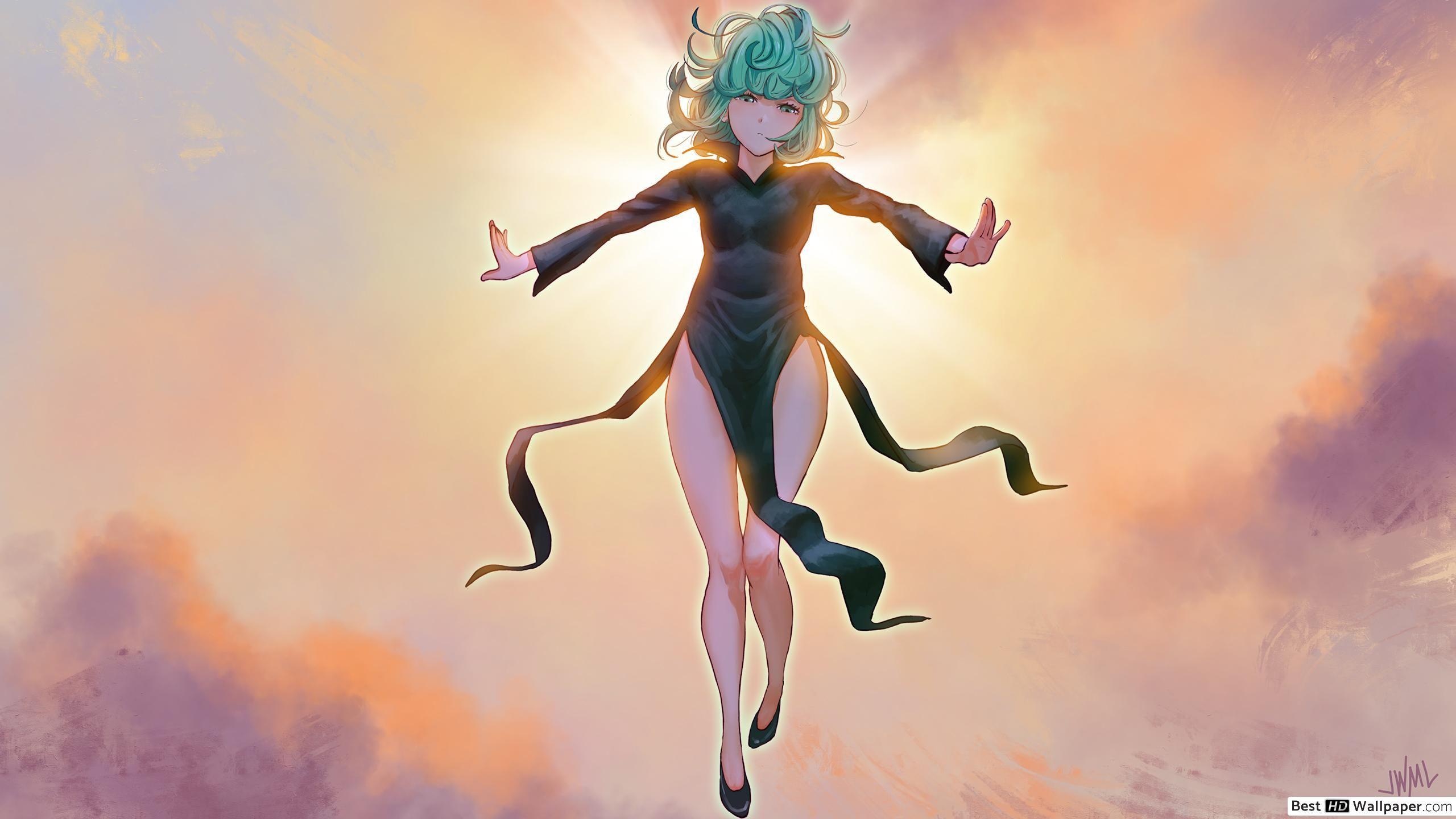 2560x1440 One Punch Man, Tatsumaki, Tornado of Terror HD wallpaper download