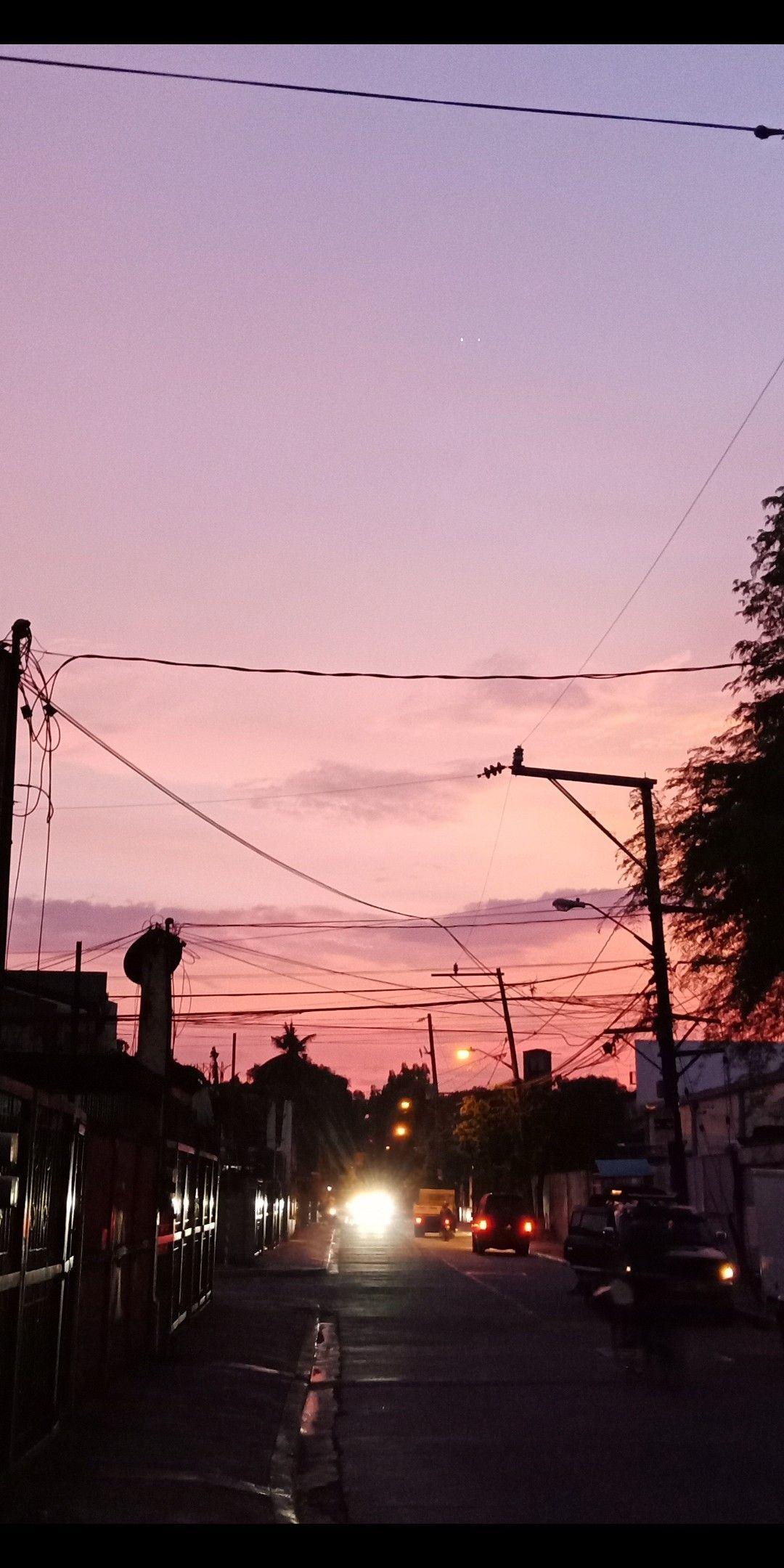 1080x2160 Aesthetic Sunset Wallpaper