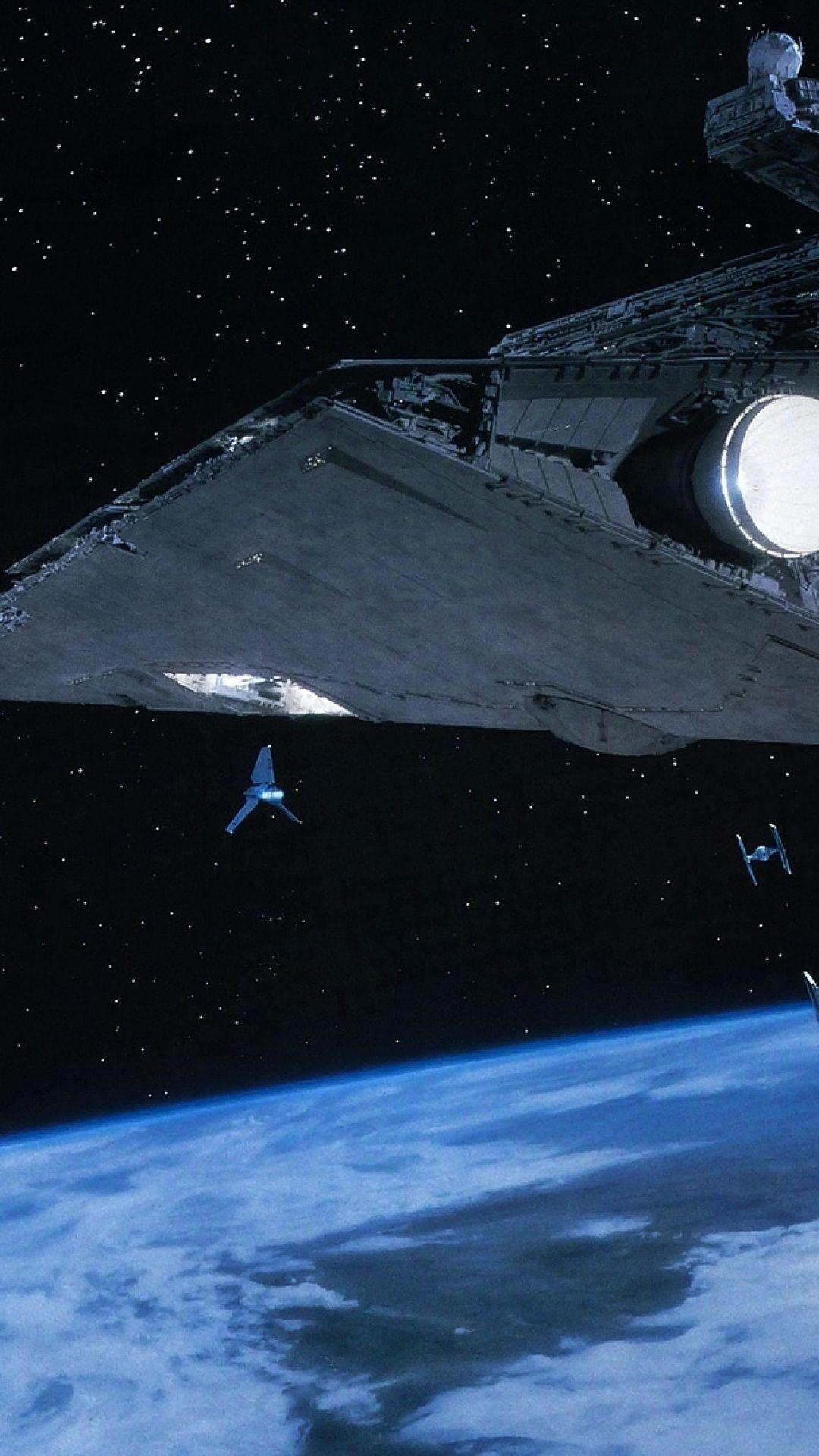 1080x1920 Death Star And Star Destroyer iPhone Wallpaper Wallpaper & Background Download