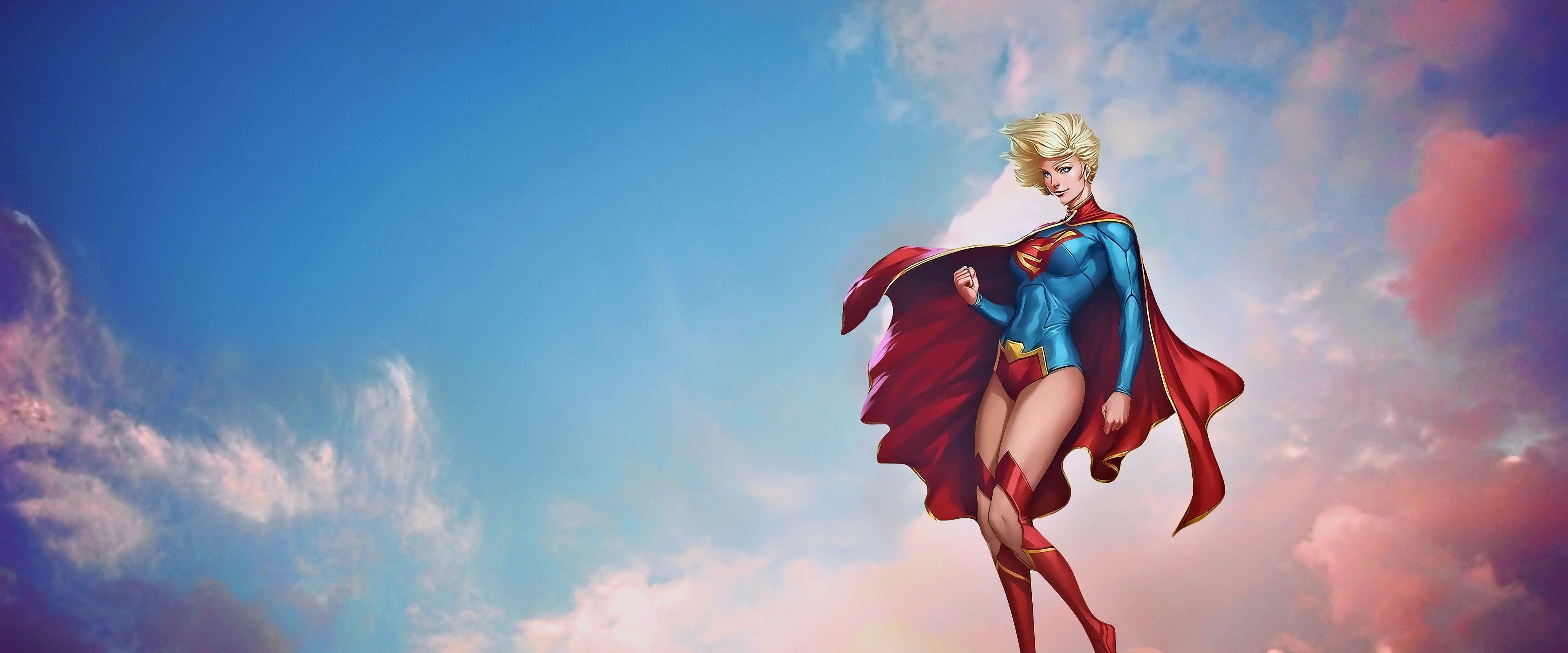 3840x1600 Supergirl 4K Wallpaper