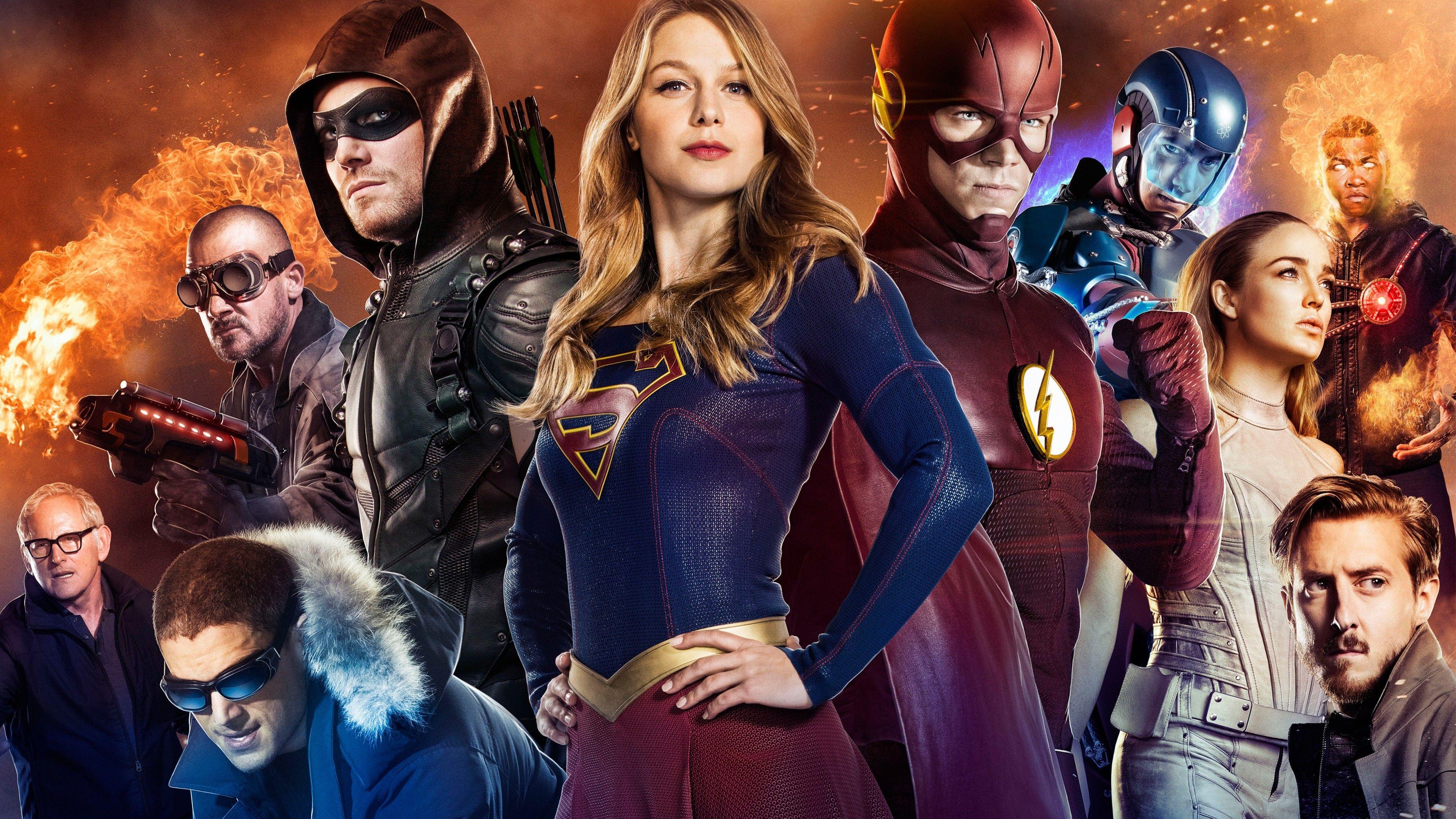 3840x2160 Wallpaper Arrow, Supergirl, Flash, Legends of tomorrow, TV Series, Movies
