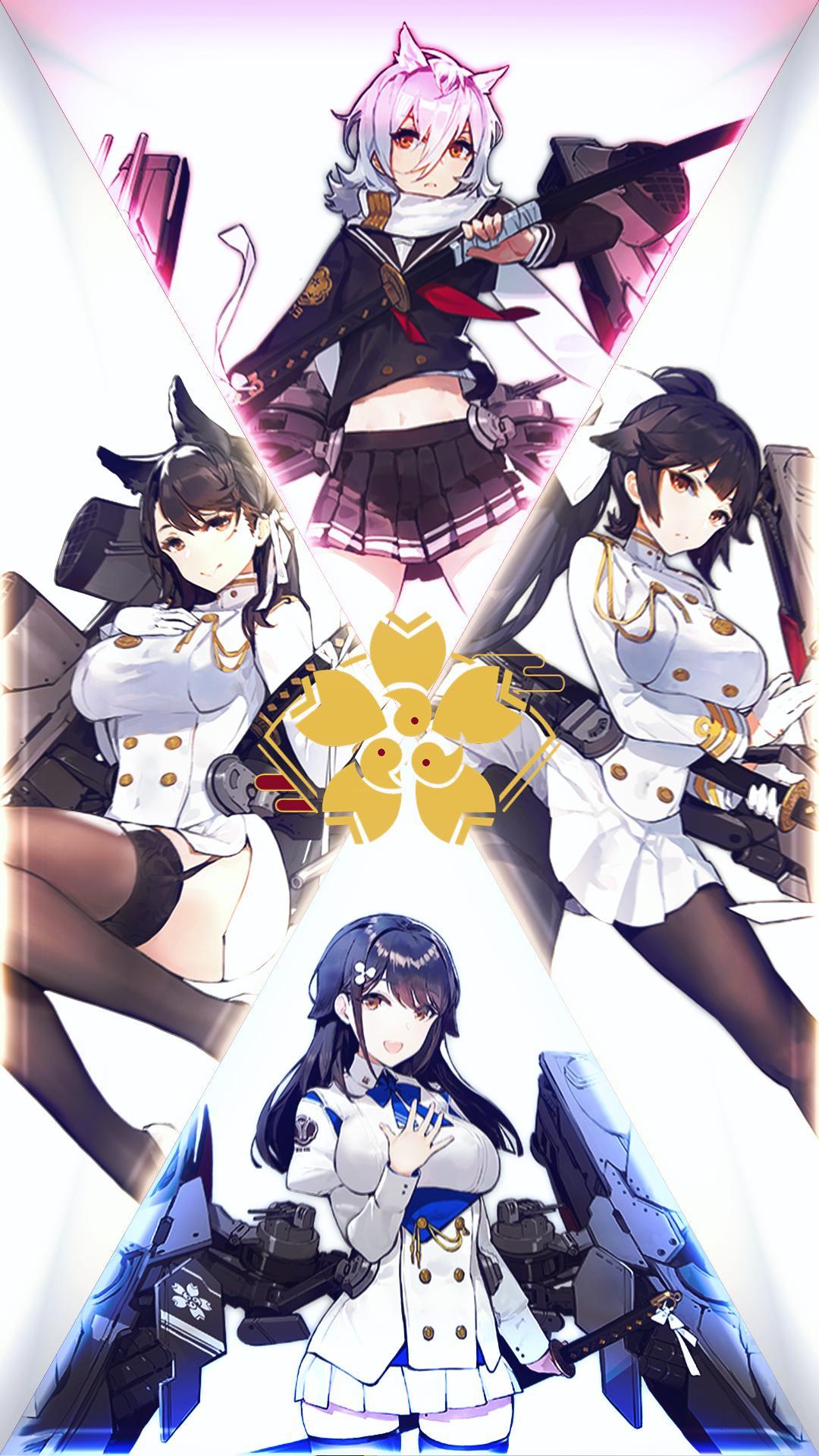 1080x1920 Takao Sisters Wallpaper (Takao, Atago, Maya, Choukai)