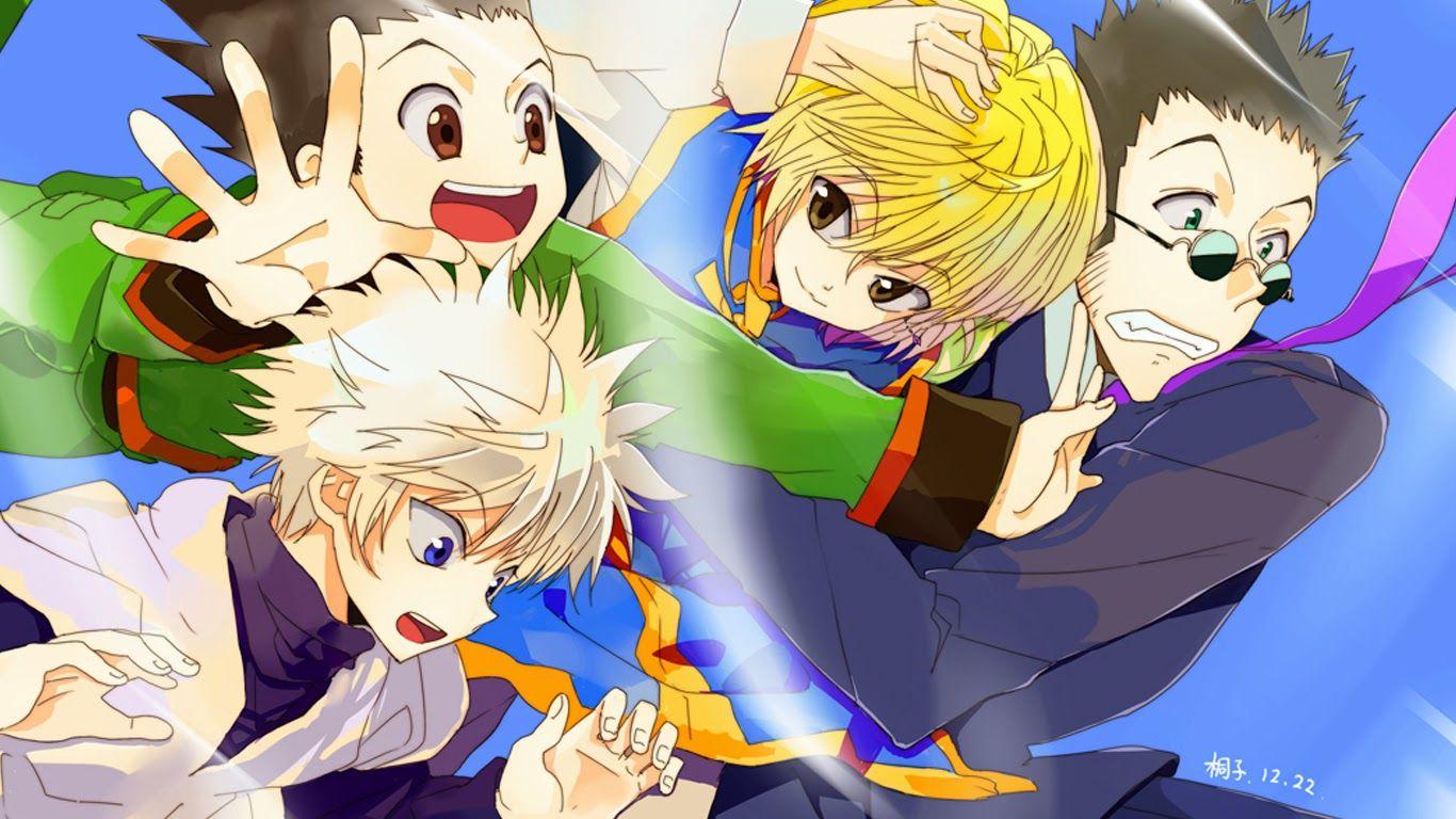 1366x768 Free download Kurapika Gon Killua Leorio Hunter X Hunter HD wallpaper [1366x768] for your Desktop, Mobile & Tablet. Explore Hunter X Hunter HD Wallpaper. Hunter Wallpaper, Hunter X Hunter