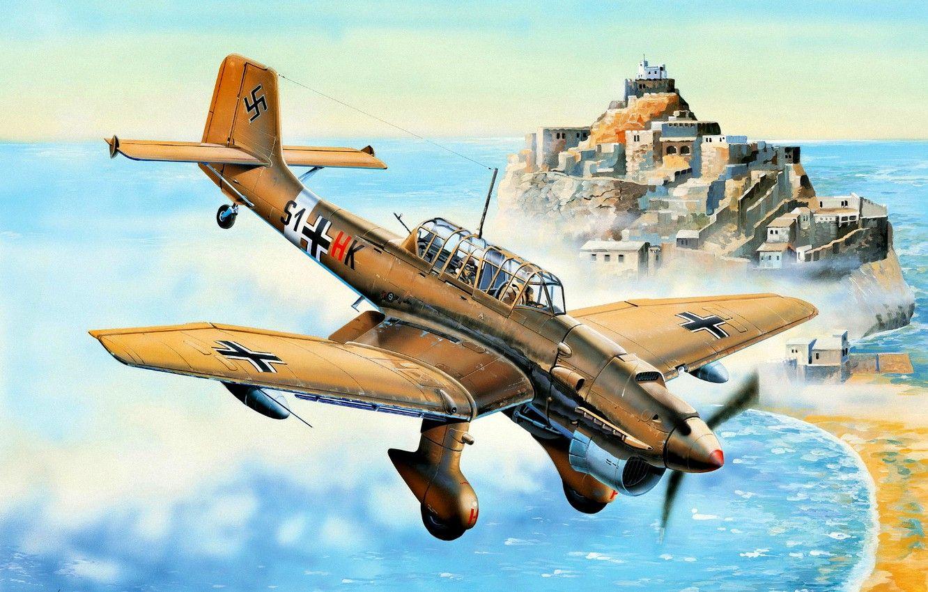 1332x850 Wallpaper Junkers, Ju Stuka, External Fuel Tank, Ju 87R, Far Dive Bomber Image For Desktop, Section авиация