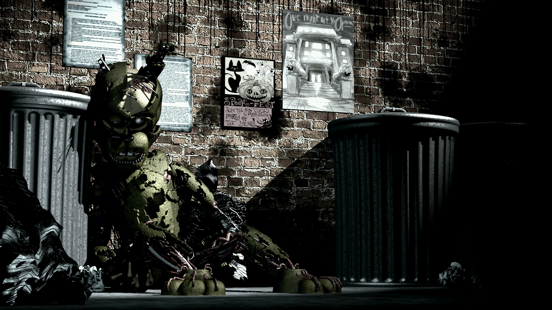 1920x1080 Springtrap. FNaF Sister Location