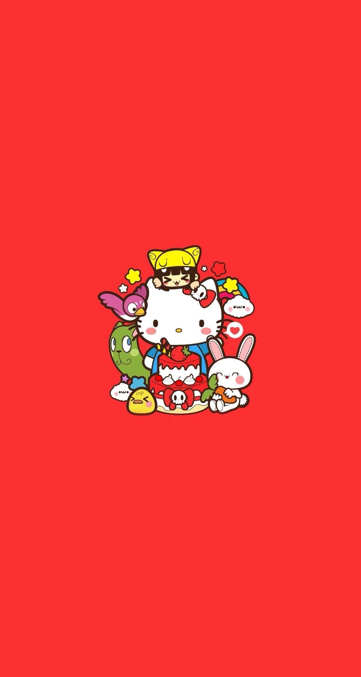 Hello Kitty Red Wallpapers - Top Free Hello Kitty Red Backgrounds ...