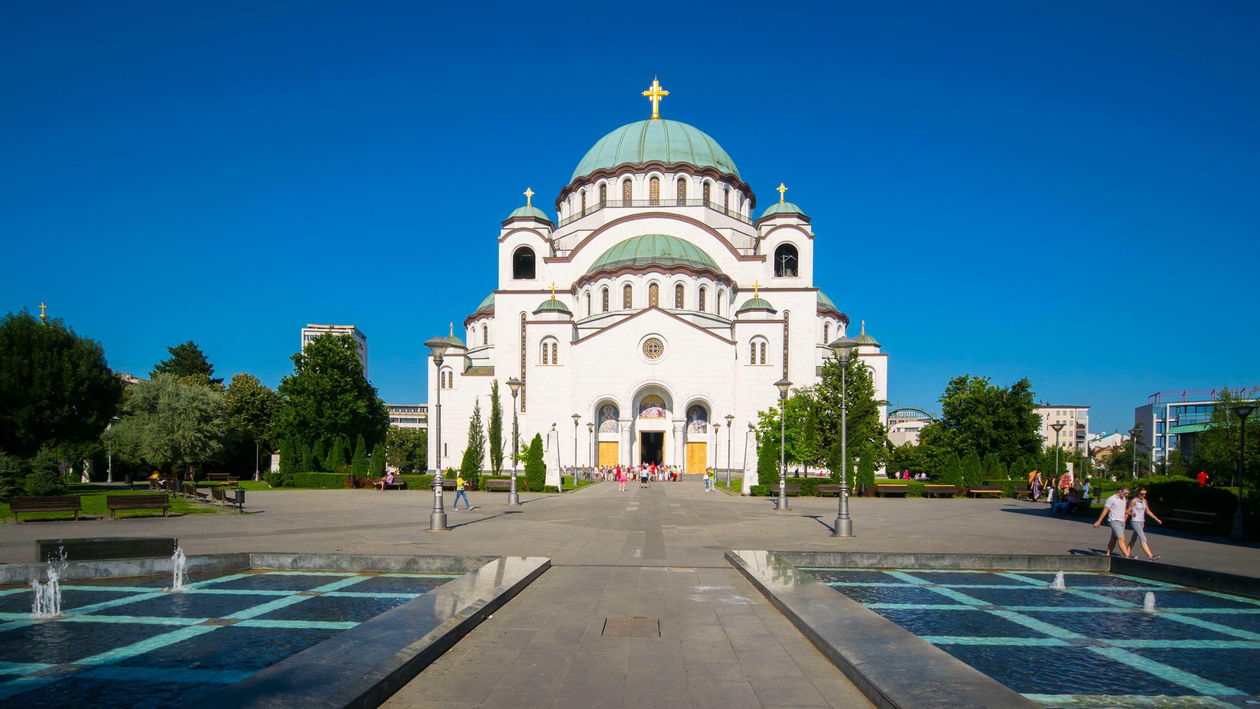 4096x2304 Church of Saint Sava in Belgrade Serbia Wallpaper