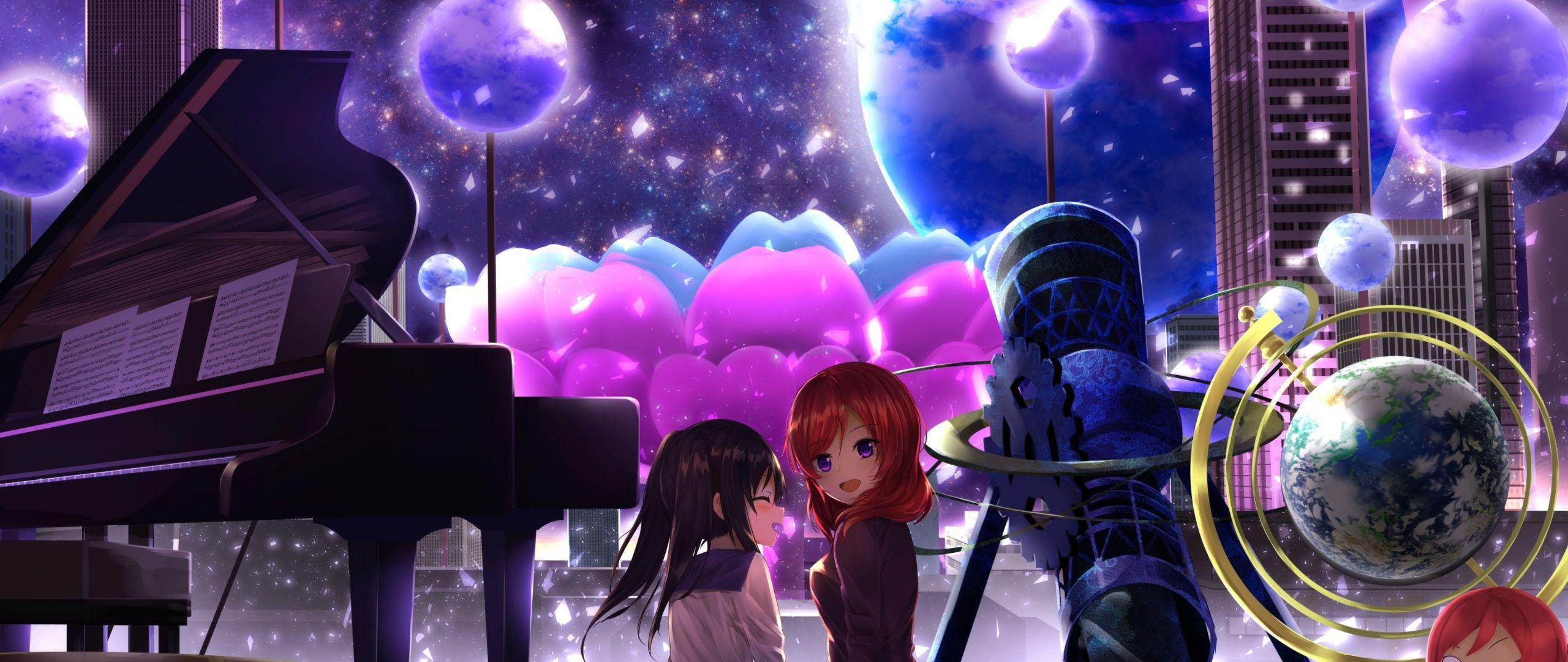 2560x1080 Download 2560x1080 wallpaper maki nishikino, nico yazawa, love live!, anime girls, dual wide, widescreen, 2560x1080 HD image, background, 6512