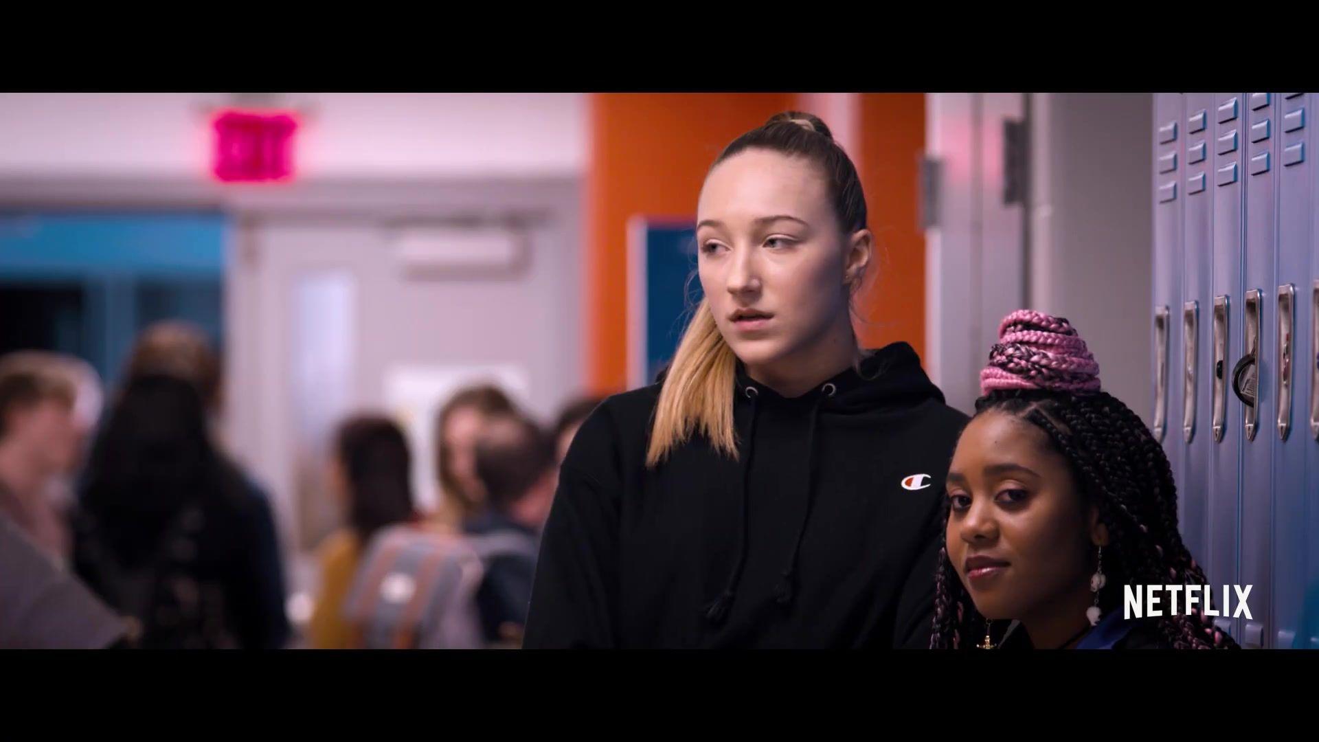1920x1080 Champion Black Hoodie Worn by Ava Michelle in Tall Girl (2019)