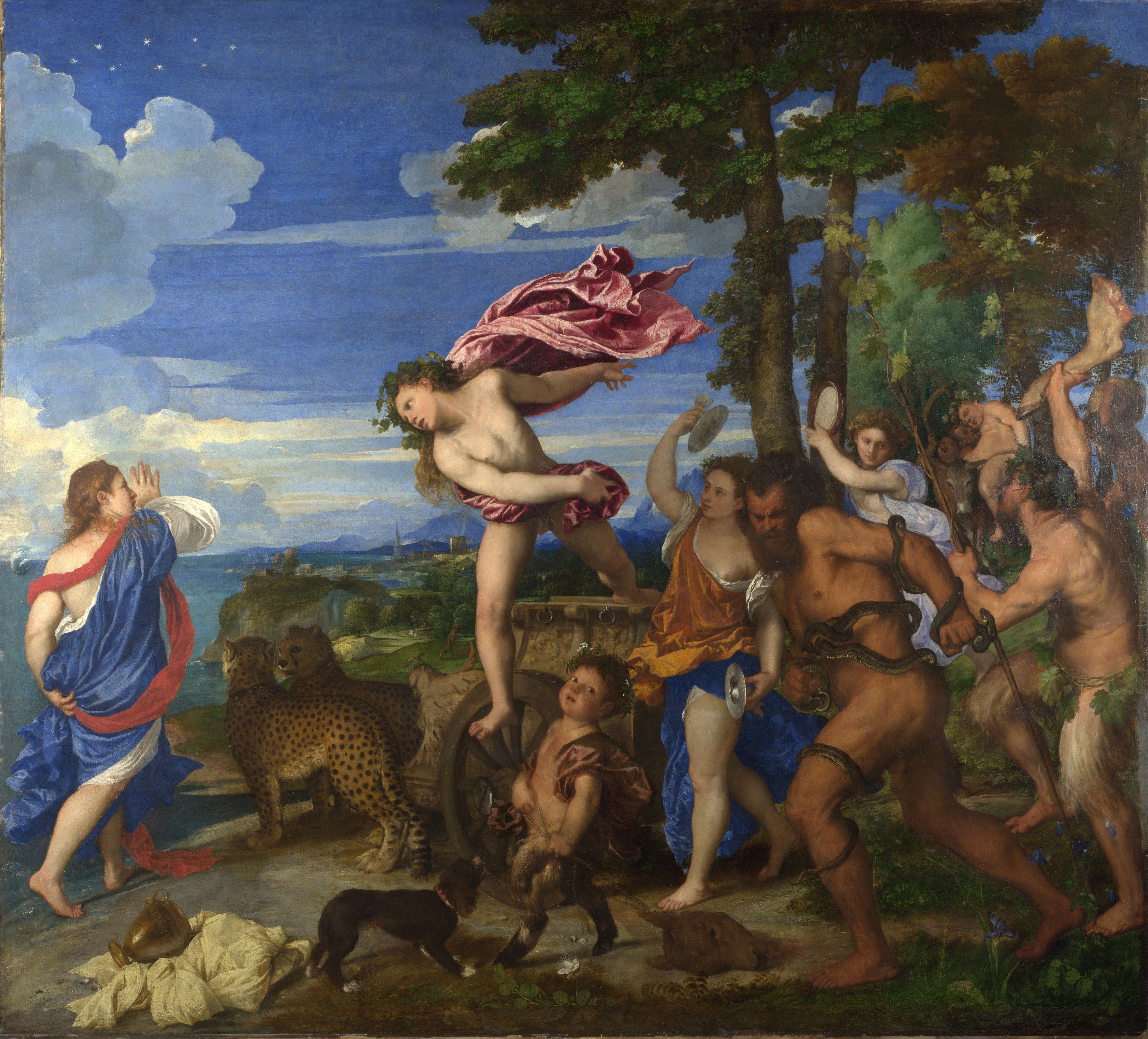 4670x4226 Titian Bacchus and