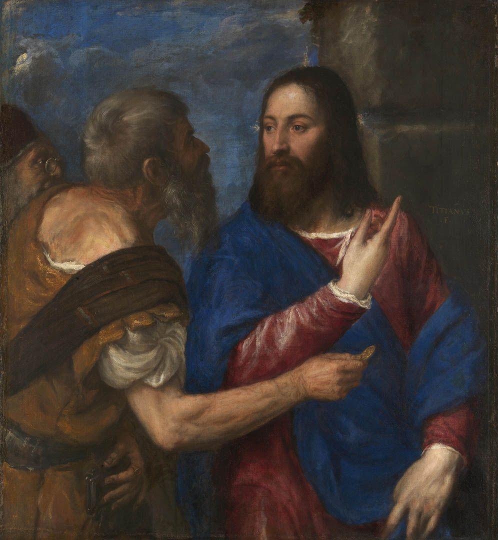 996x1080 The Tribute Money italian renaissance titian art wallpaper picture