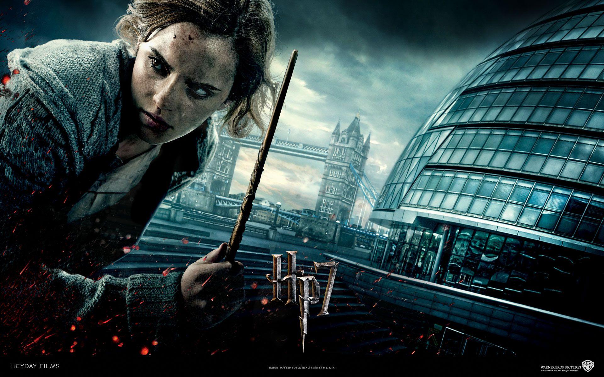 1920x1200 Emma Watson in Deathly Hallows Wallpaper