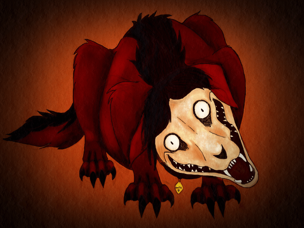 1024x768 Smile Dog Creepypasta Wallpaper