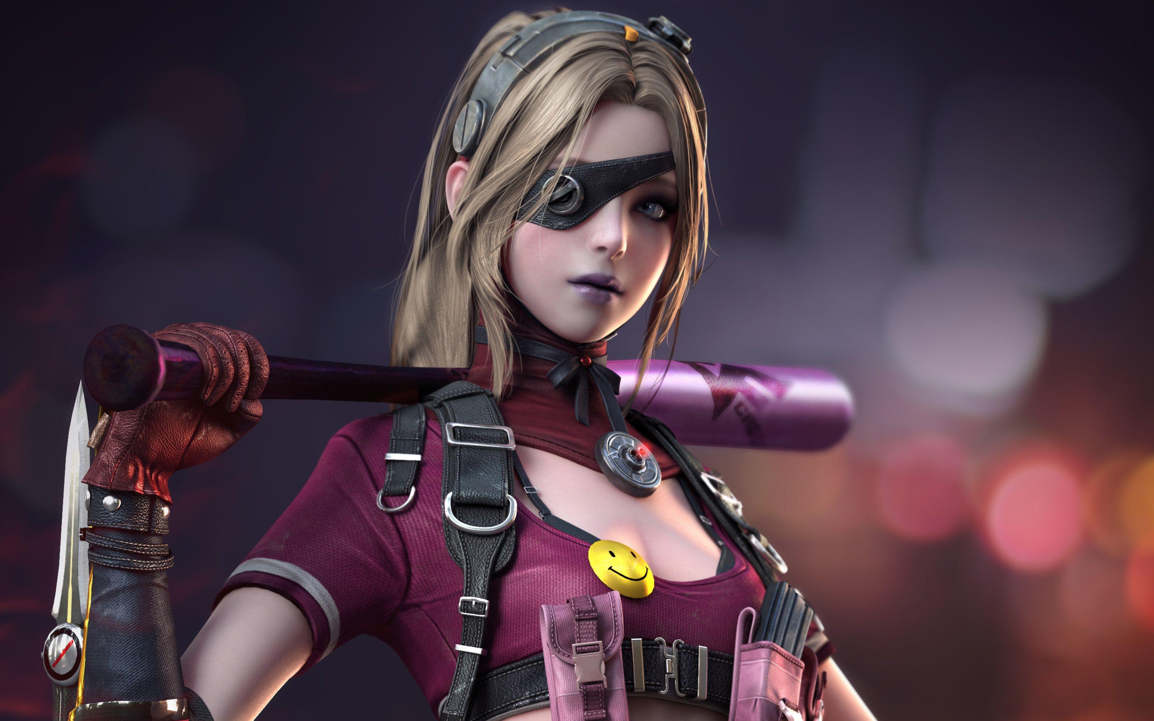 3840x2400 desktophdwallpaper.org. Alpha girl, Crossfire, Fantasy girl