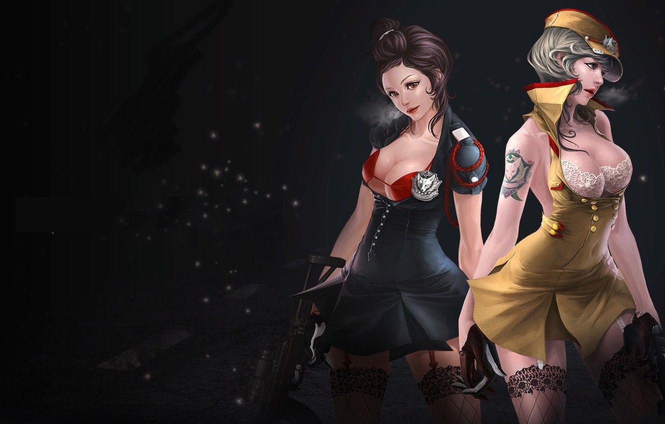 1332x850 Wallpaper gun, girls, Cross Fire image for desktop, section игры