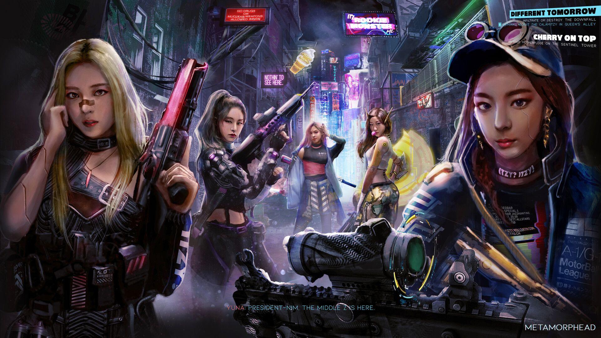 1920x1080 ITZY_CBRPNK, Mari Wong