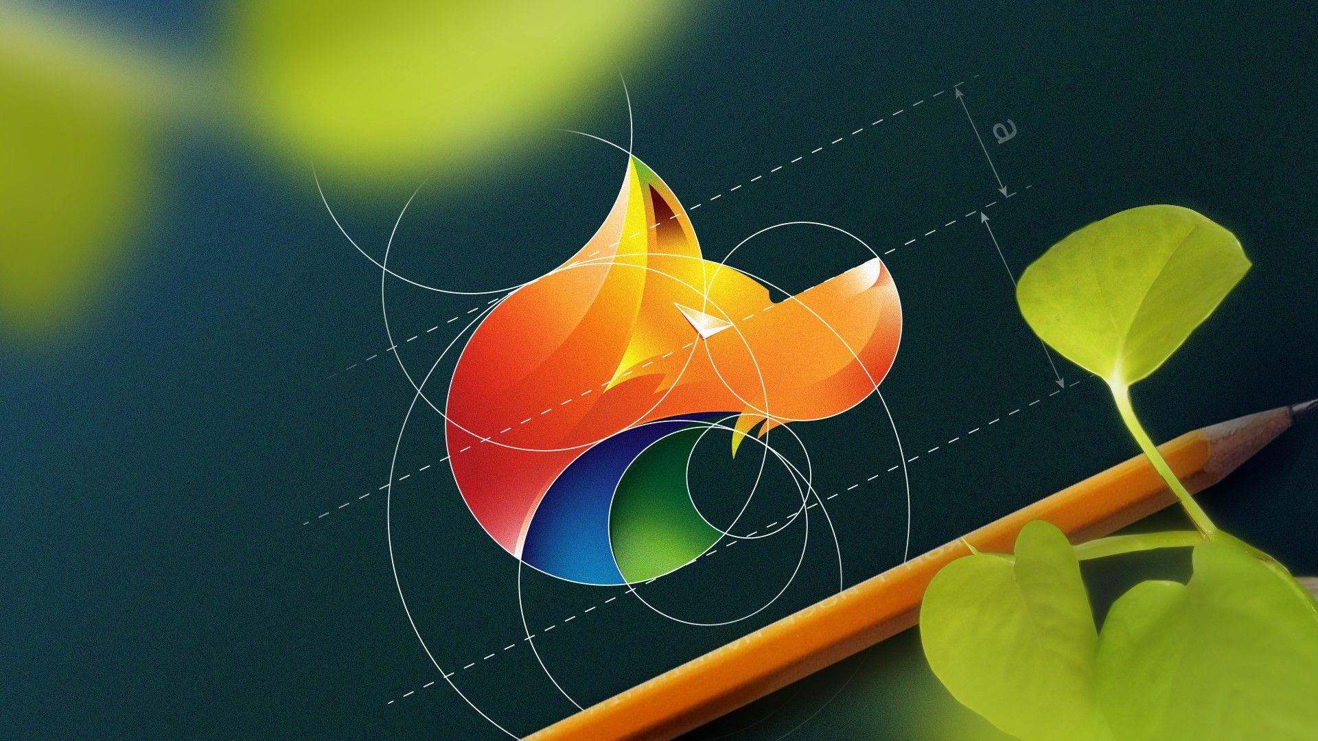 1920x1080 How to design wolf logo with golden ratio. Sports logo illustrator