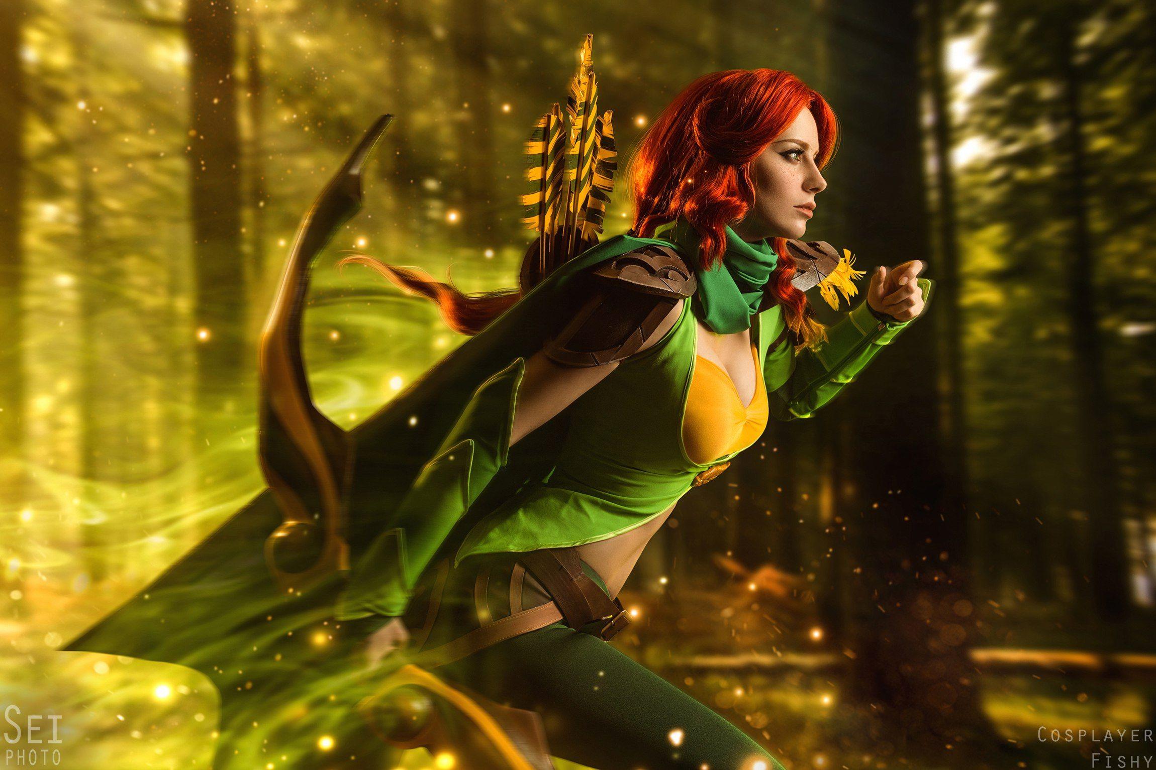 2300x1533 Windranger Dota 2 Cosplay Wallpaper & Background Download