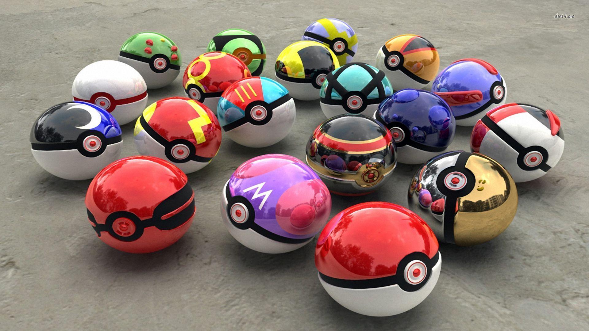 1920x1080 HD Pokeball Background