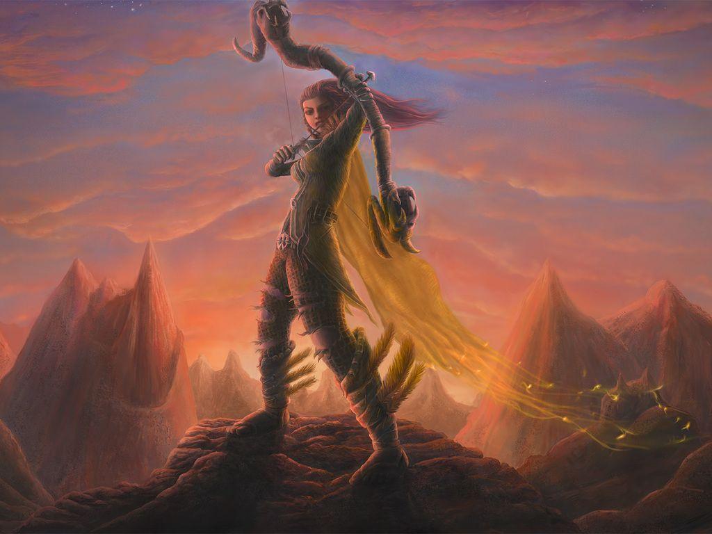 1024x768 Windranger In Dota 2 Game Wallpaper