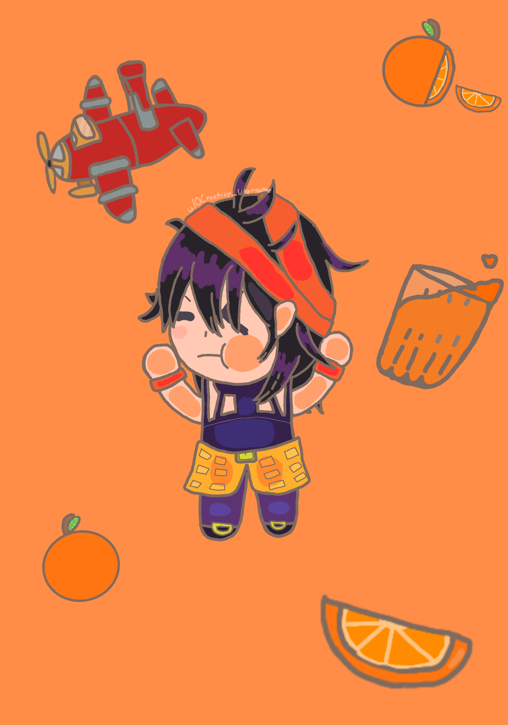 1643x2346 I made a narancia wallpaper, narancia go squish