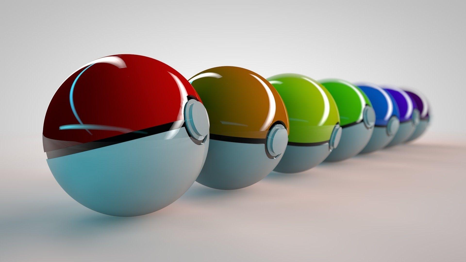 1920x1080 Pokemon Pokeballs Wallpaper Desktop On Pikachu Pokeball 1080p HD