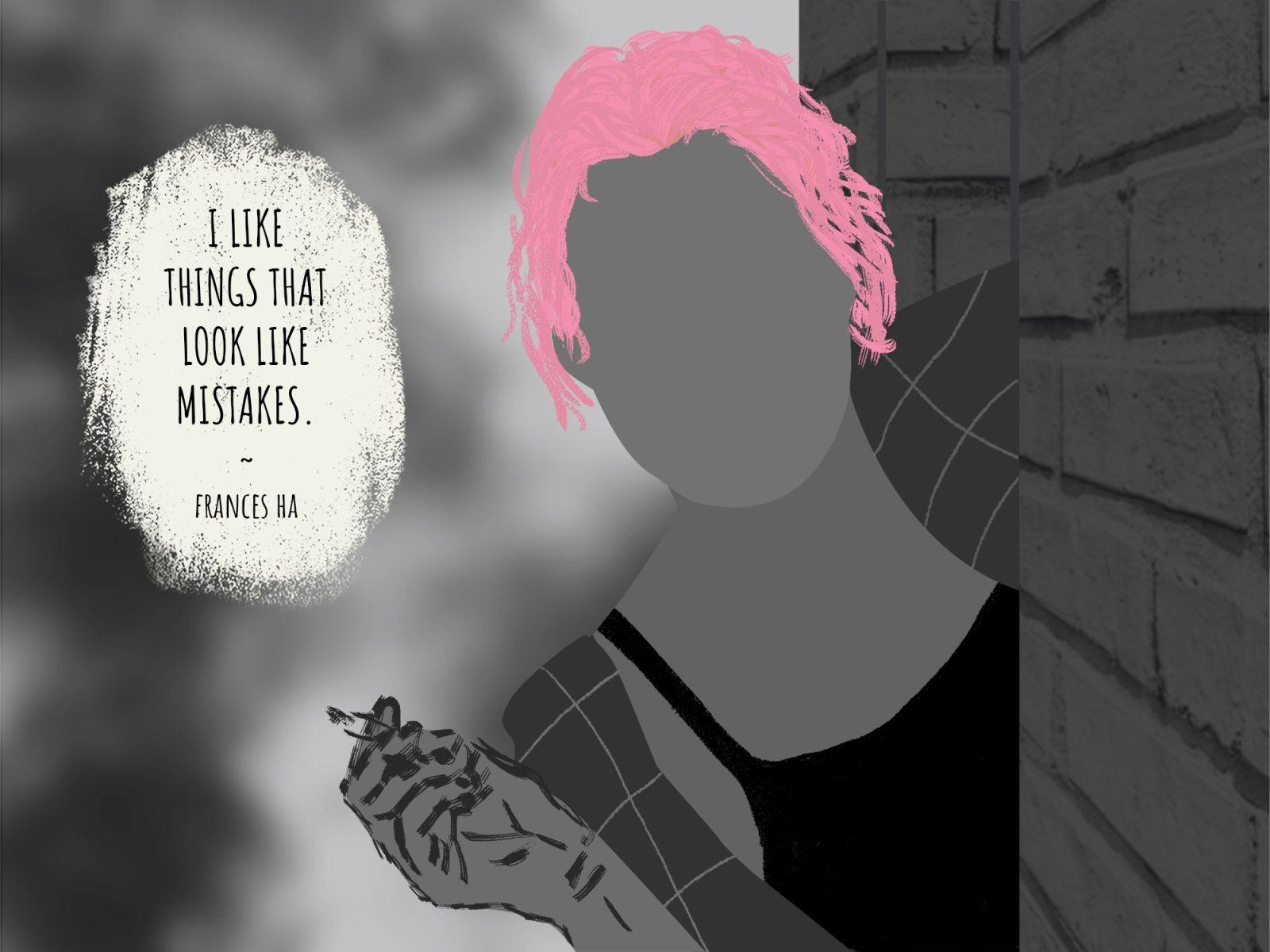 1600x1200 Frances Ha illustration by Ayşe Ezgi Yıldız on Dribbble