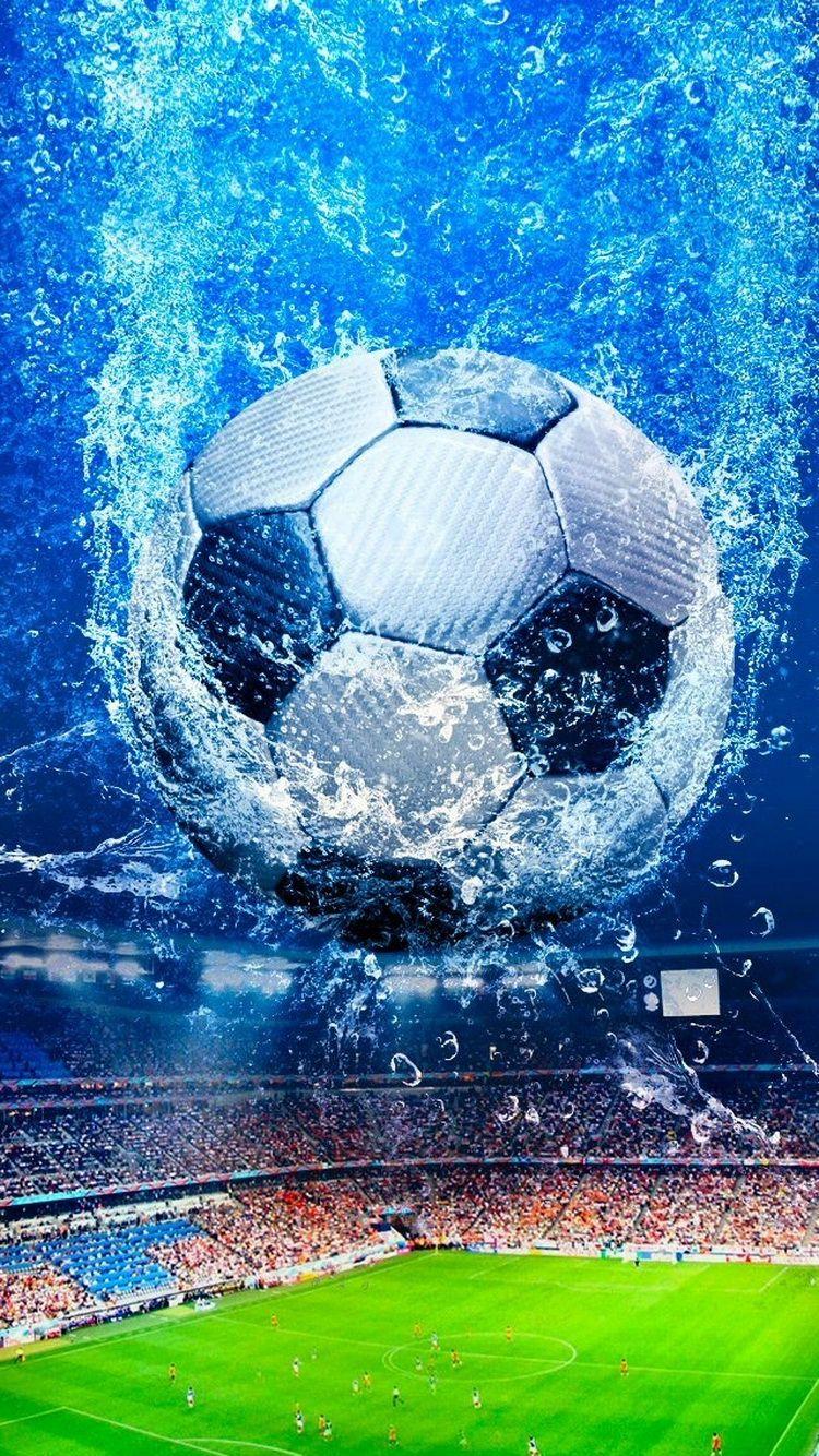 750x1334 Fantasy Football Stadium Ball Splash iPhone 6 Wallpaper HD