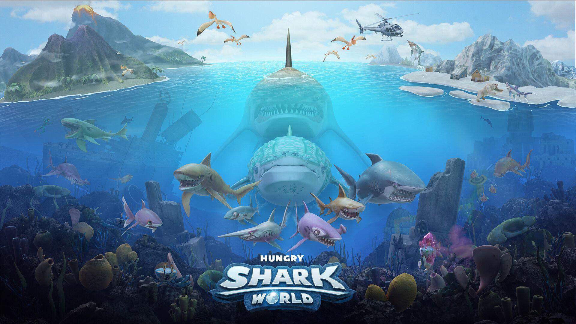 1920x1080 Hungry Shark World 3D Renders, Alex Franks
